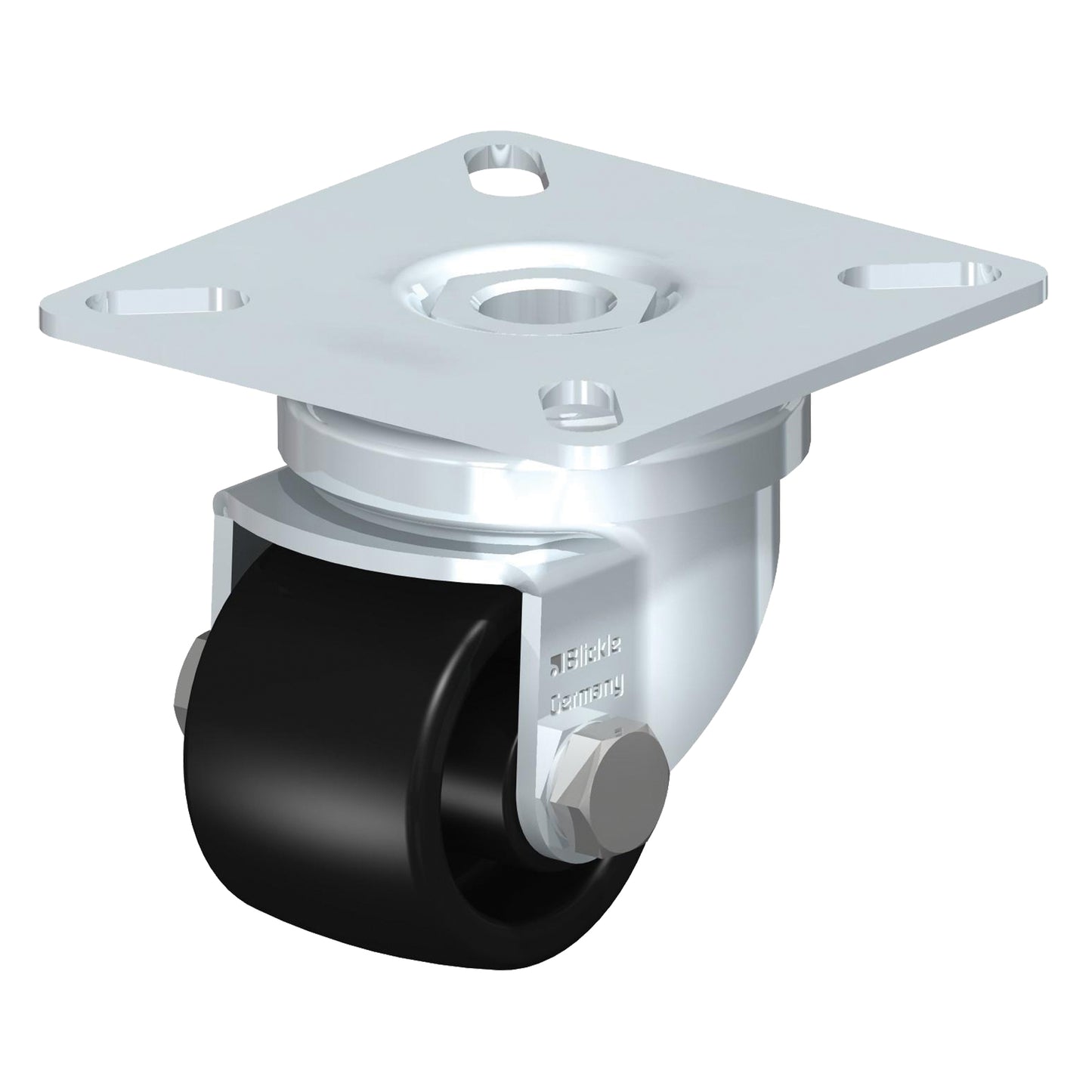 Low-Profile Caster, Swivel, 1-3/8" (35 mm), Nylon, 165 lbs. (75 kg.)