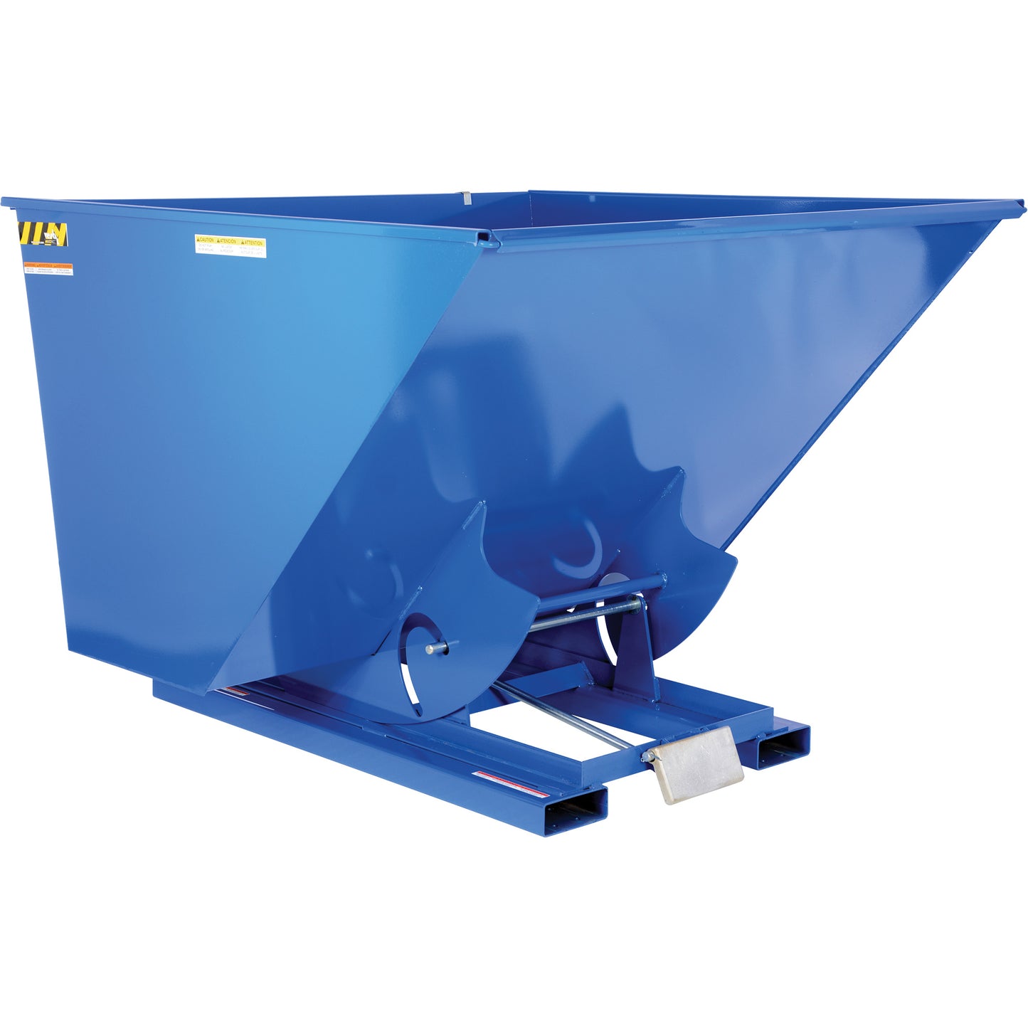 Self-Dumping Hopper, Steel, 2-1/2 cu.yd., Blue