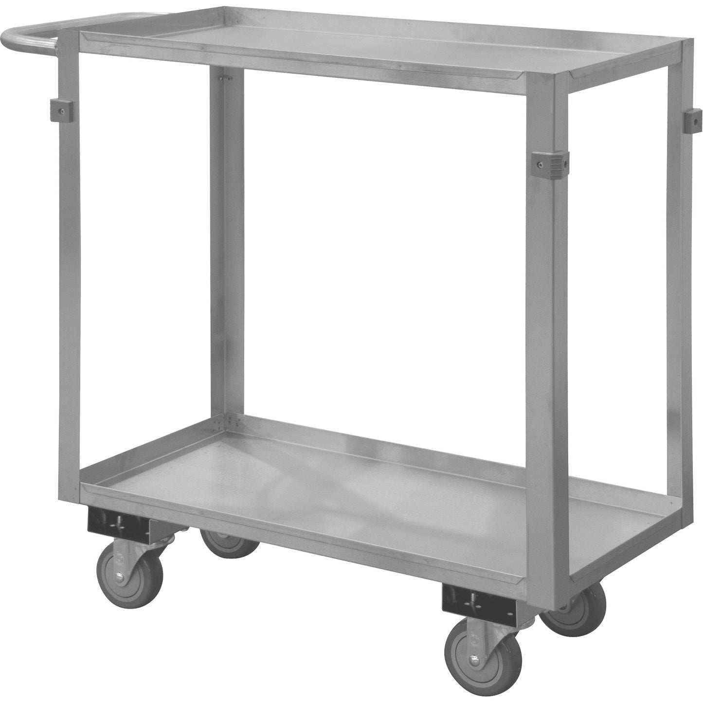 Industrial Grade Shelf Cart, 2 Tiers, 22-1/2" W x 34" H x 42-7/16" D, 600 lbs. Capacity