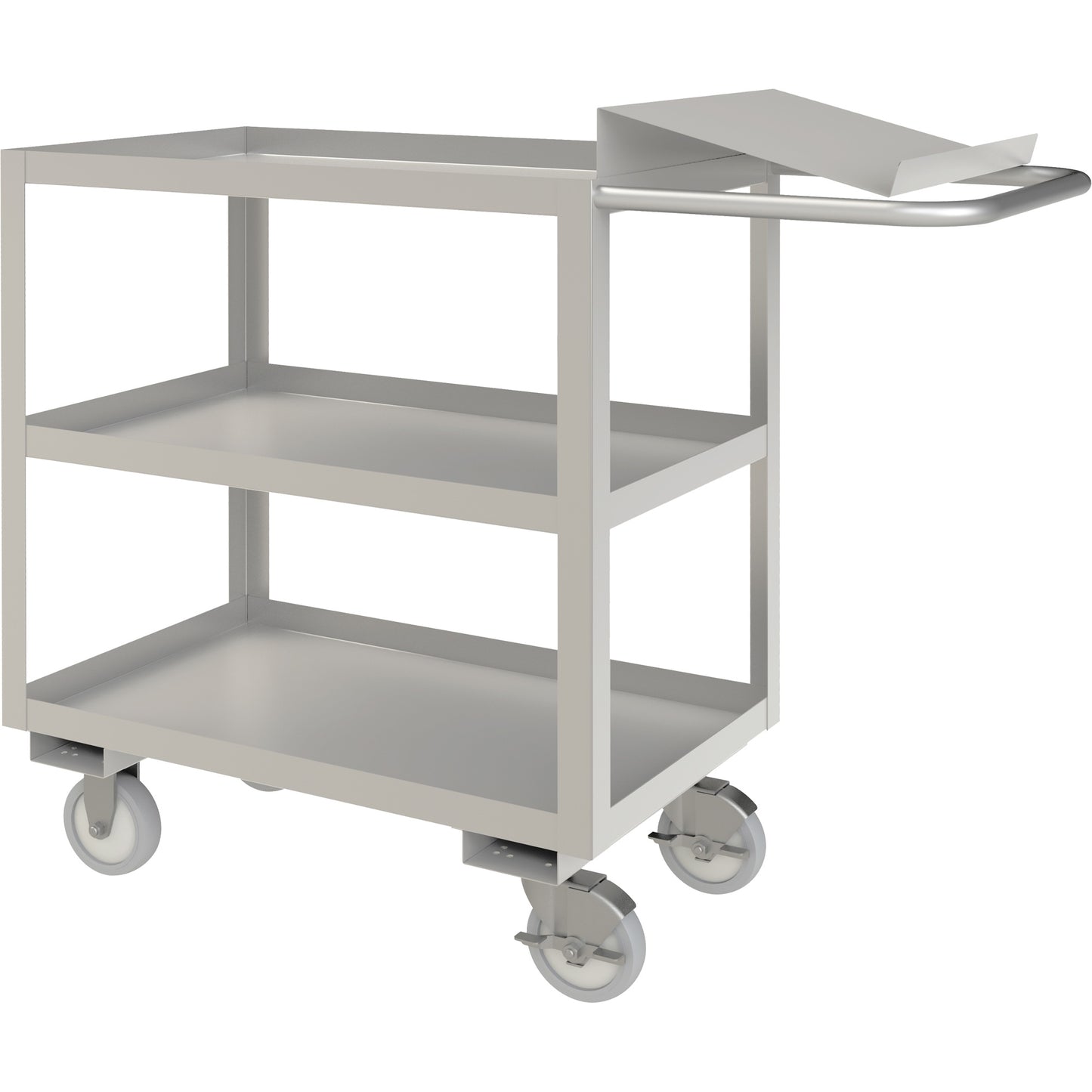 Industrial Grade Order Picking Cart, 39" H x 18-1/8" W x 45" D, 3 Shelves, 1200 lbs. Capacity