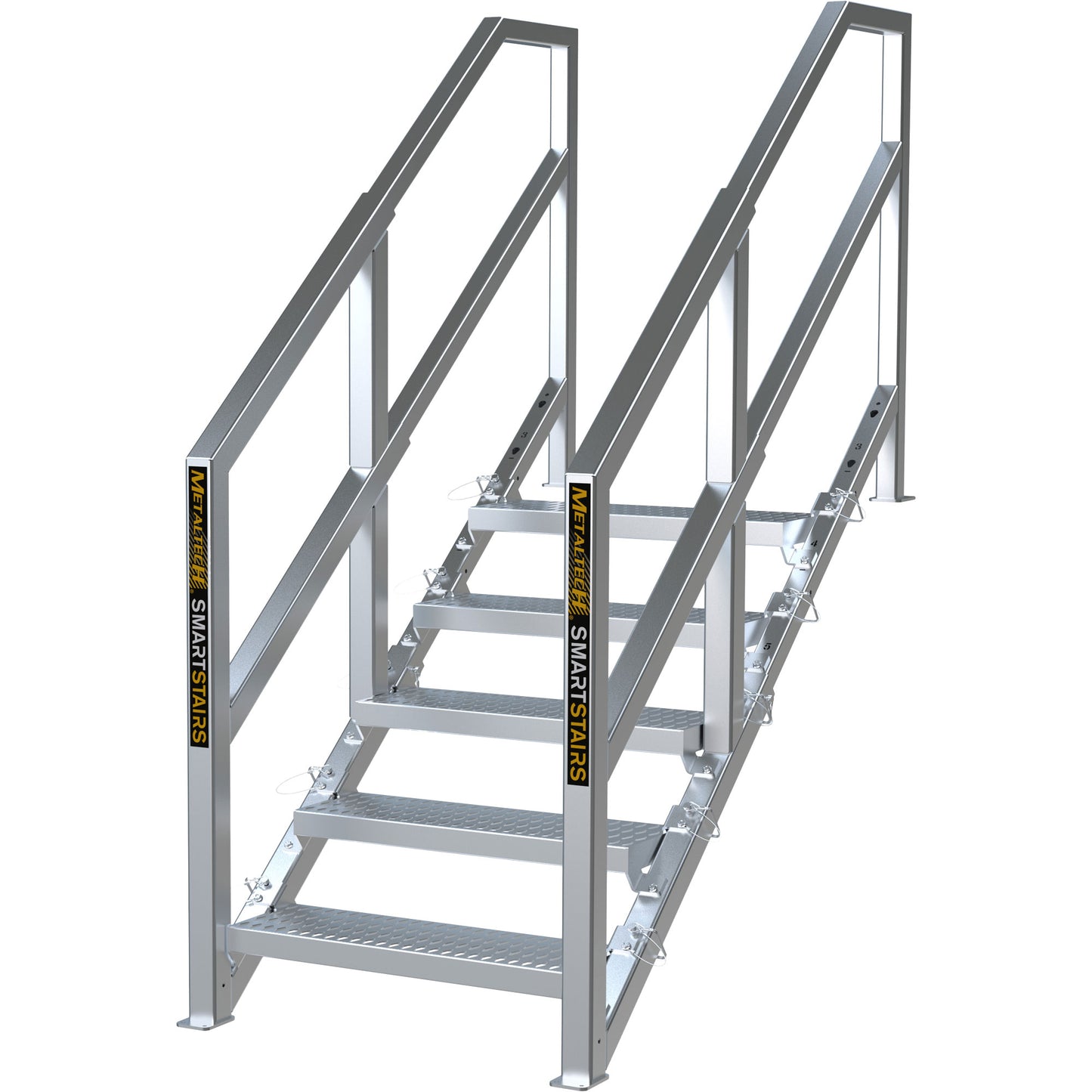 3-5 Step Telescopic Aluminum Smart Stairs