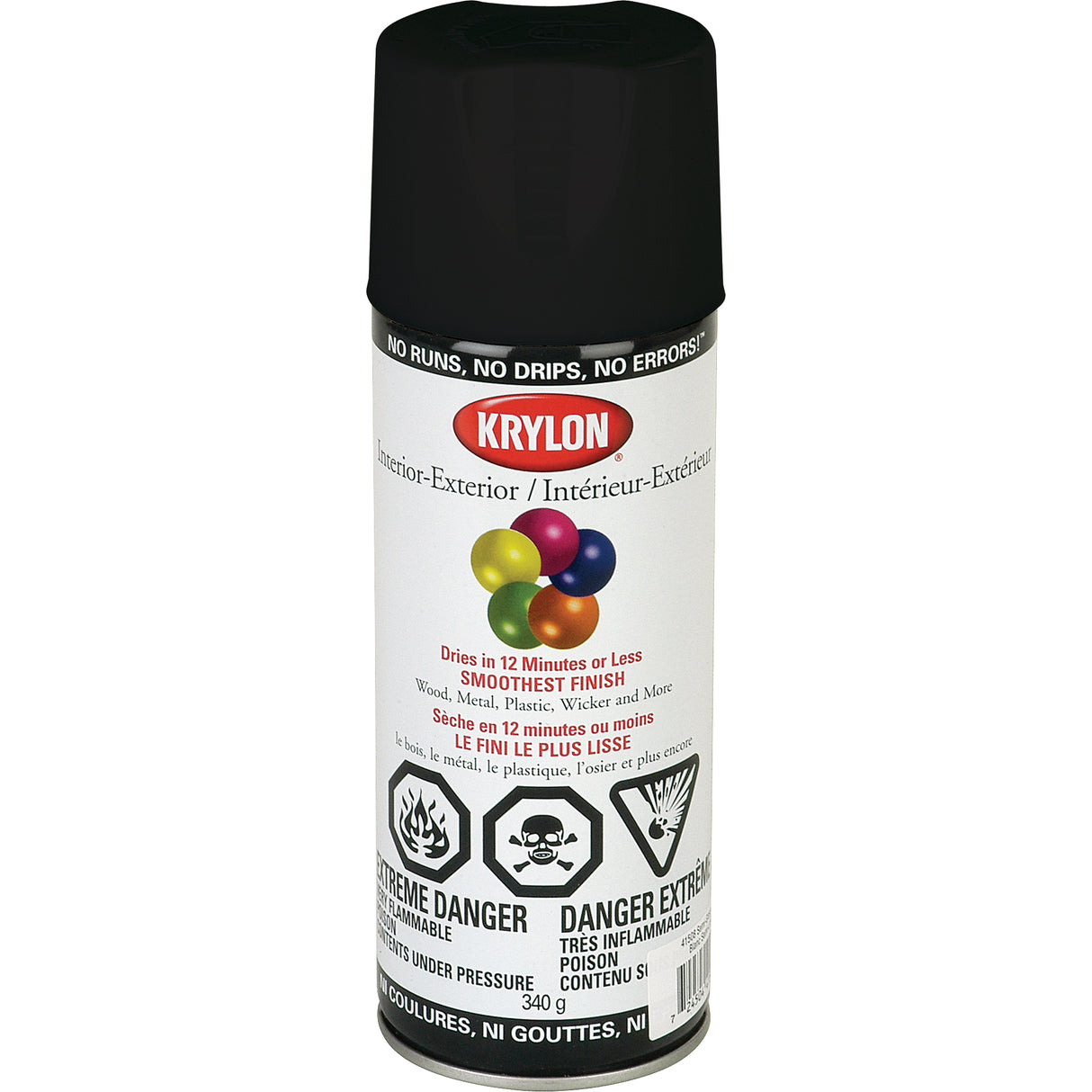 BBQ & Stove Paint, 12 oz., Aerosol Can, Black