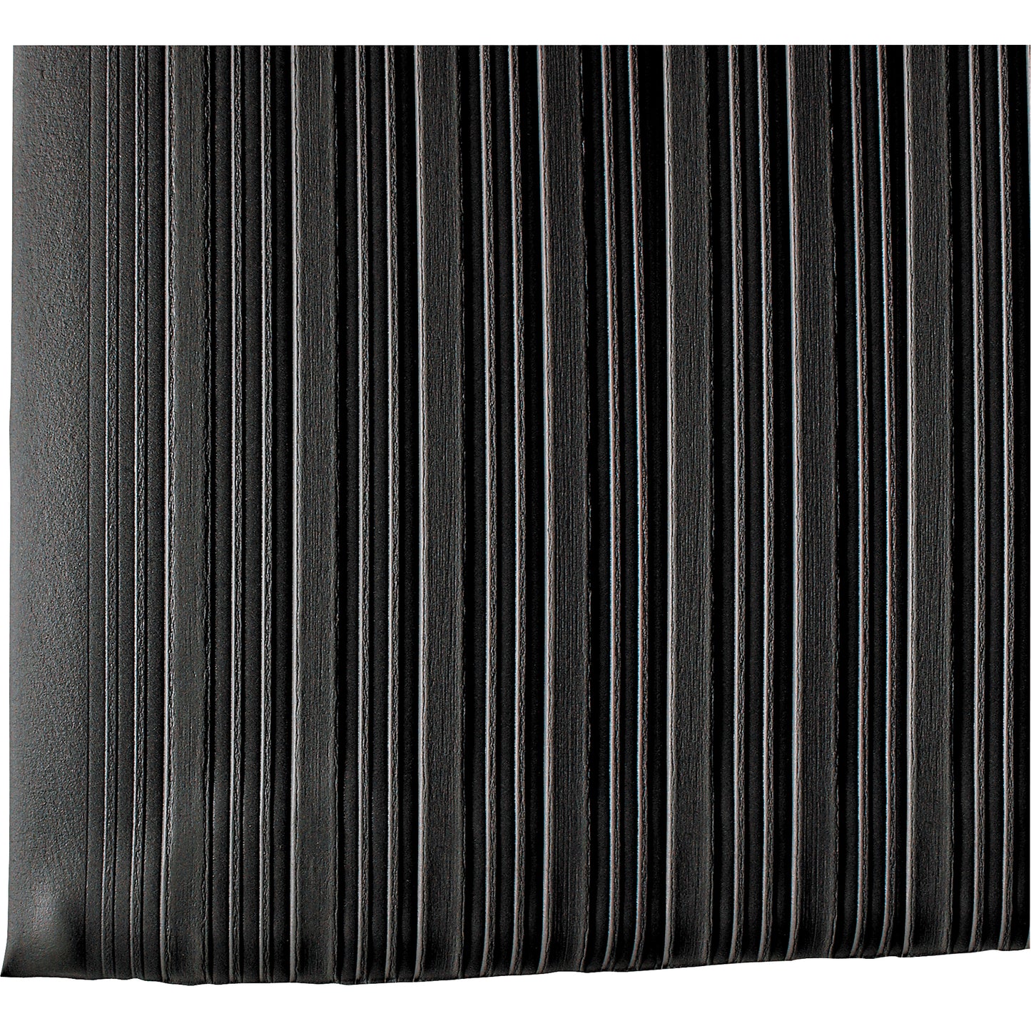 Wearwell Deluxe Tuf Sponge No. 442 Mats, Ribbed, 4' x 60' x 5/8", Black/Yellow, PVC Sponge