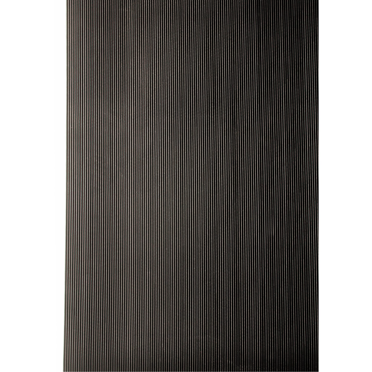 Wearwell Non-Conductive Corrugated Switchboard No.702 Matting, 3' W x 75' L, 1/4" Thickness, Black, PVC