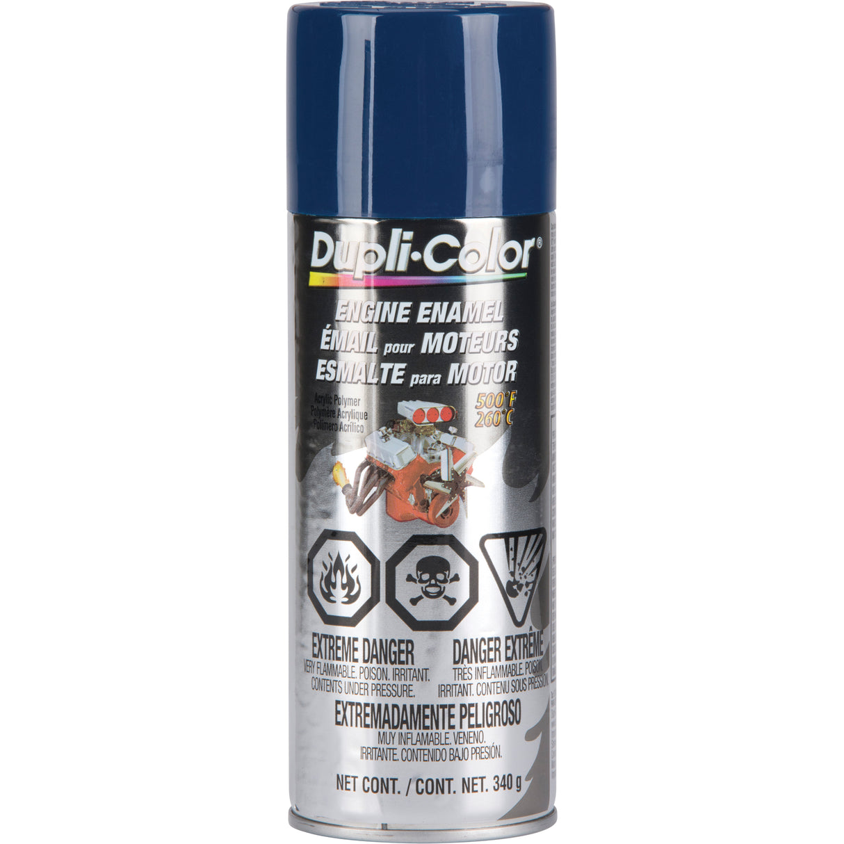 Enamel Engine Paint, Ford Blue, 12 oz., Aerosol Can