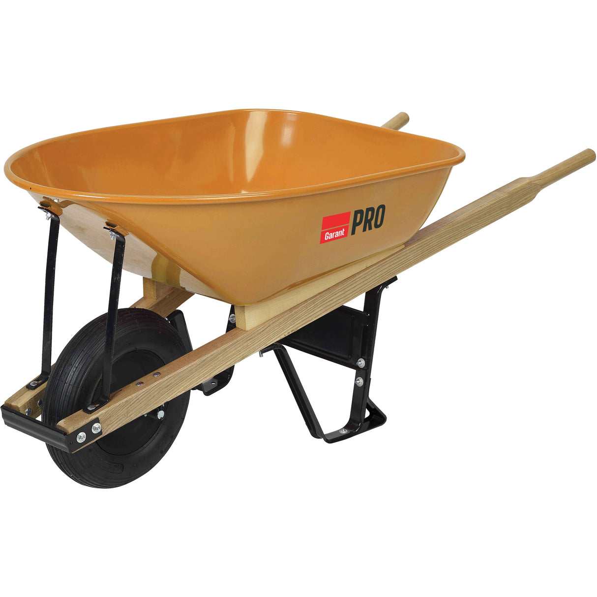Pro™ Heavy-Duty Wheelbarrow, 6 cu. ft., Steel Tray