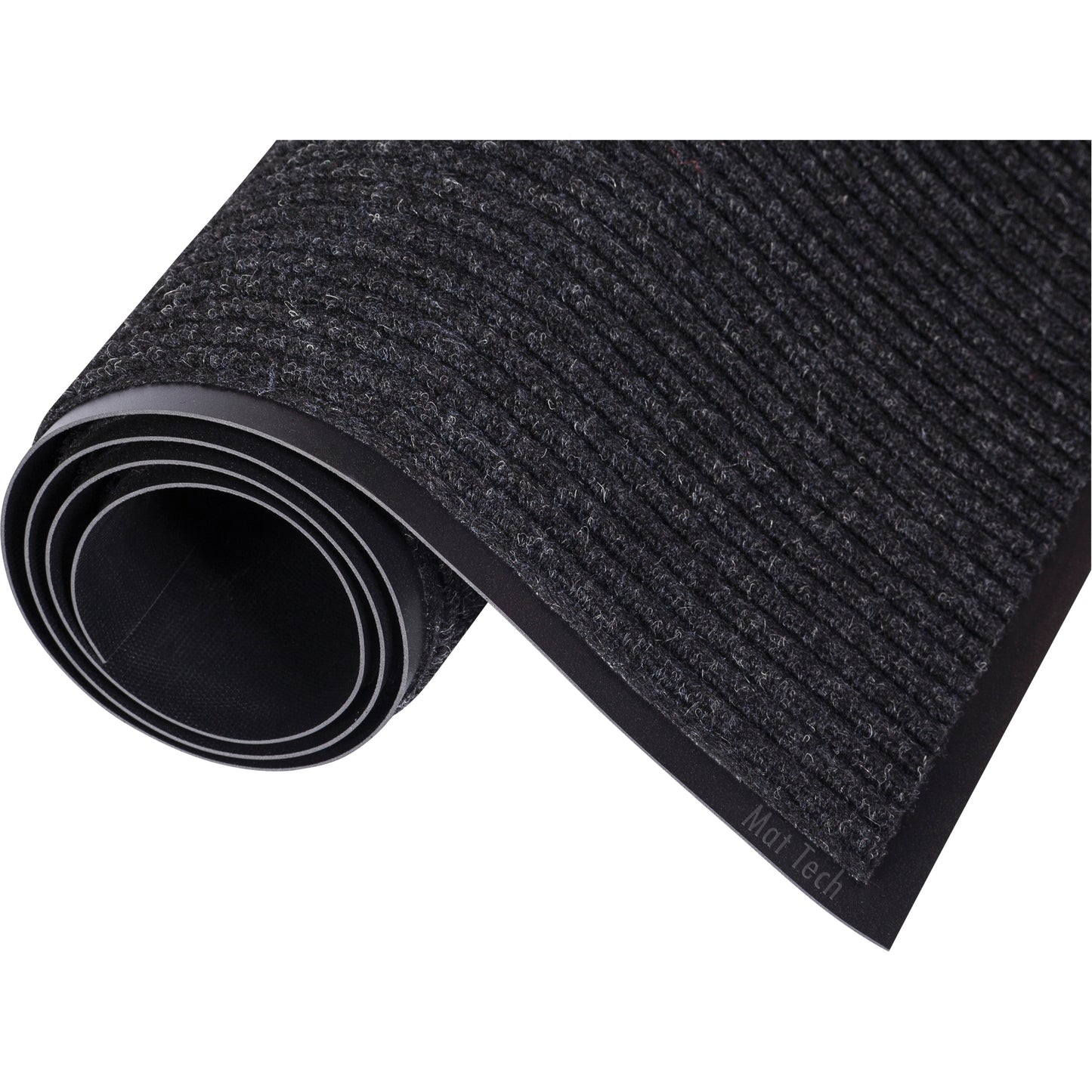 Mat Tech Needle-Rib™ Matting, Wiper/Scraper, 6' x 60' x 5/16", Charcoal