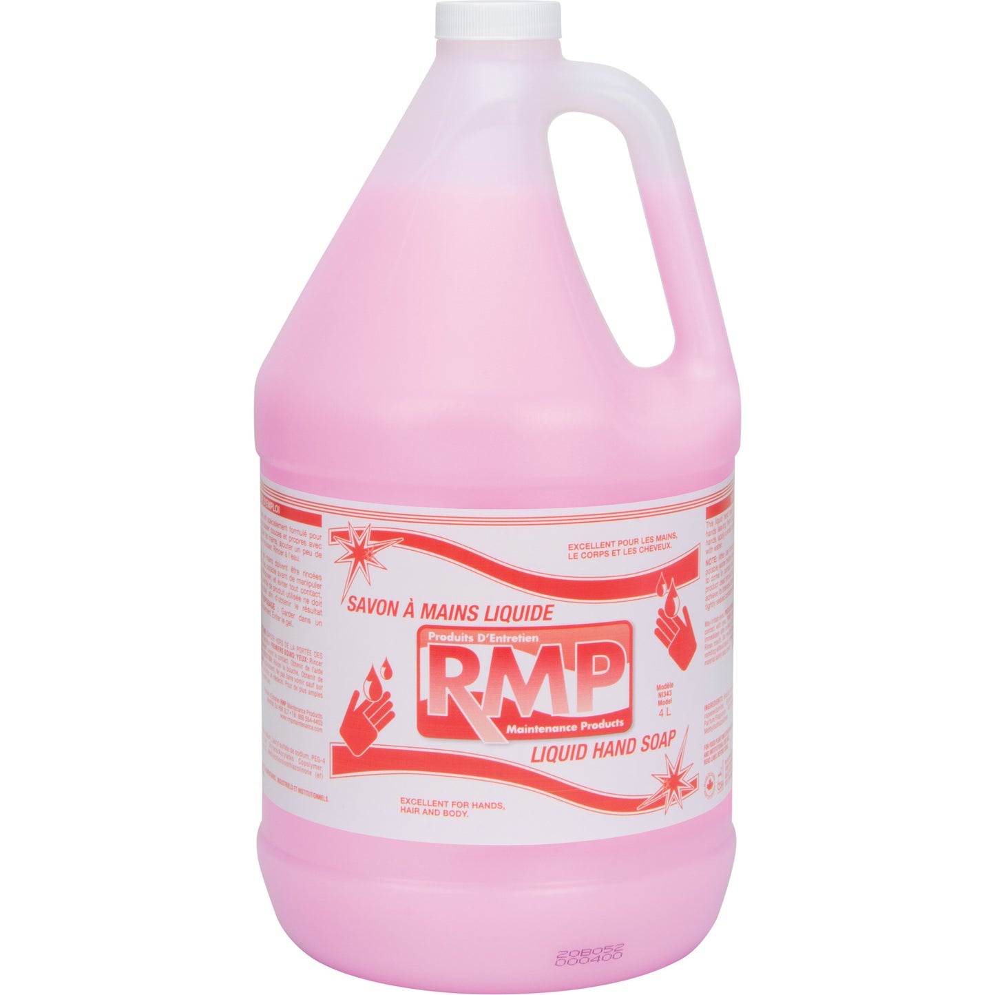 Pink Lotion Hand Soap, Liquid, 4 L, Scented