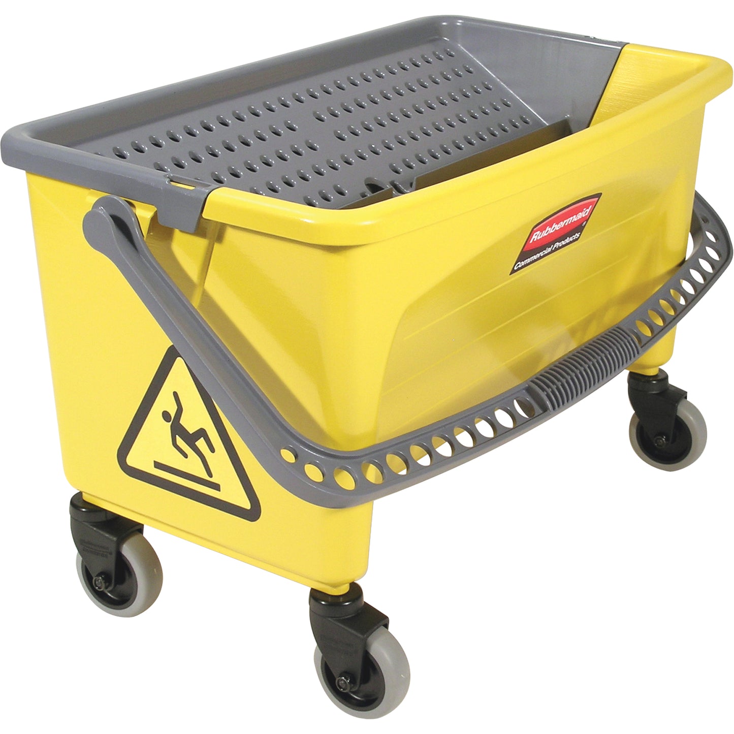 Microfibre Press Wring Buckets, Down Press, 10.75 US Gal. (43 Quart), Yellow