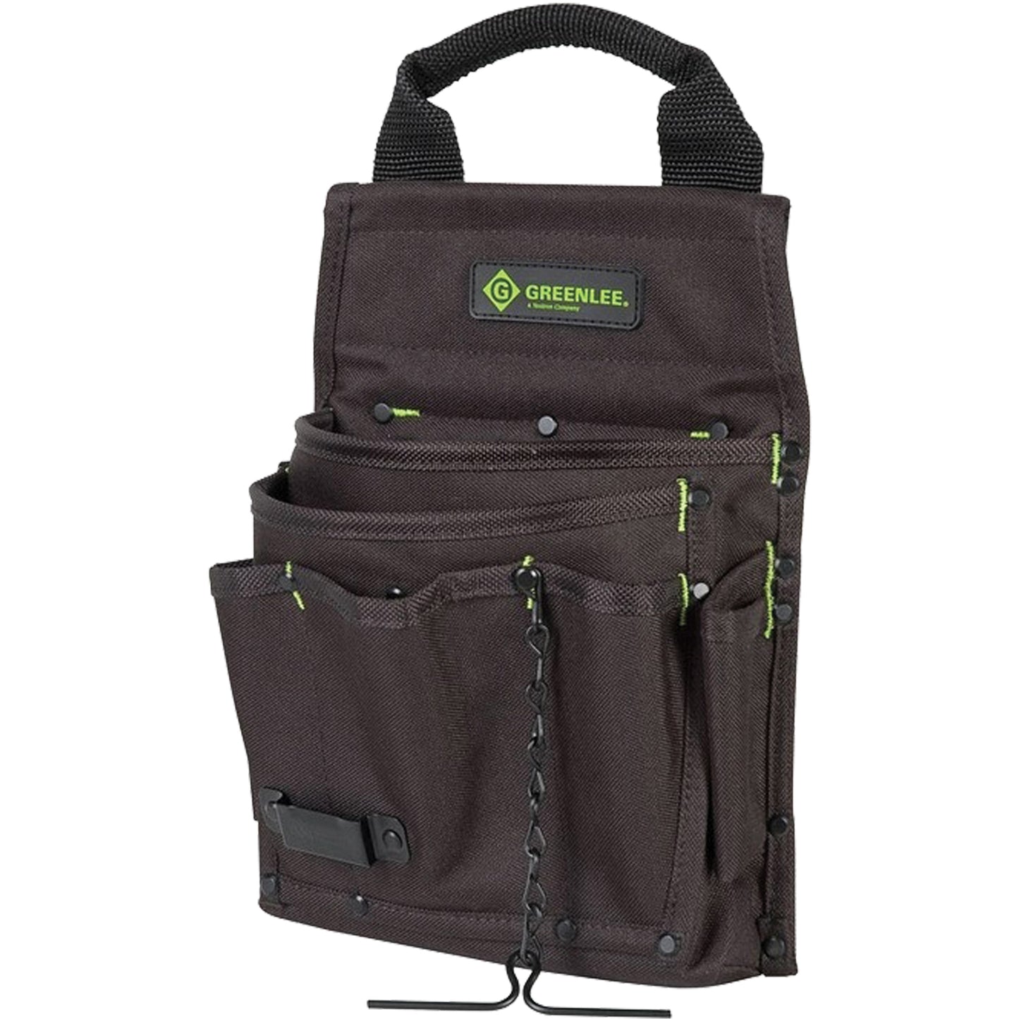 Tool Bag, Nylon, 7 Pockets, Black