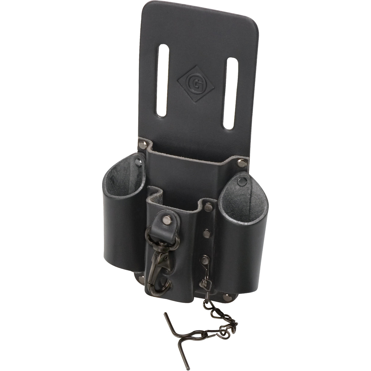 Tool Belt Pouch, Multiple Tool Holder, Leather, 4 Pockets