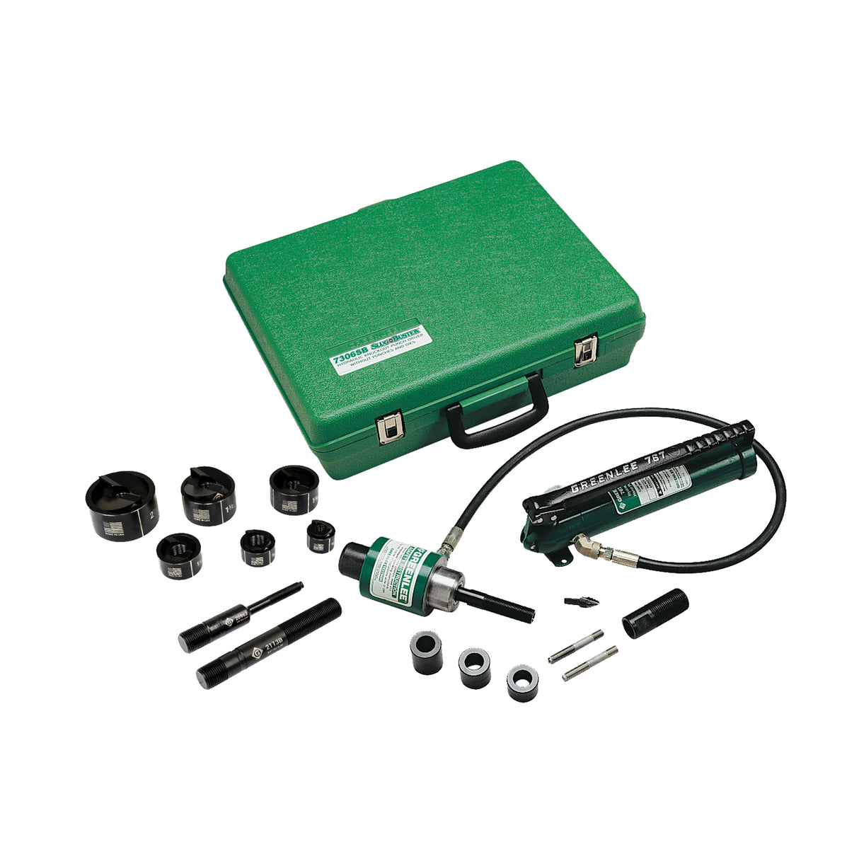 Hydraulic Knockout Kit with Hand Pump and Slug-Buster® Punches