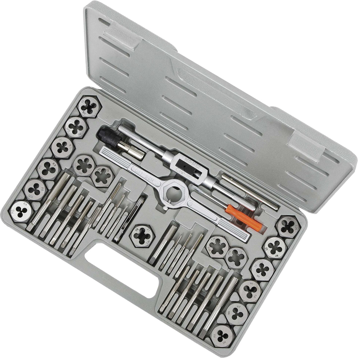 TD40HM Metric HSS Tap & Alloy Die Set, 40 Pieces