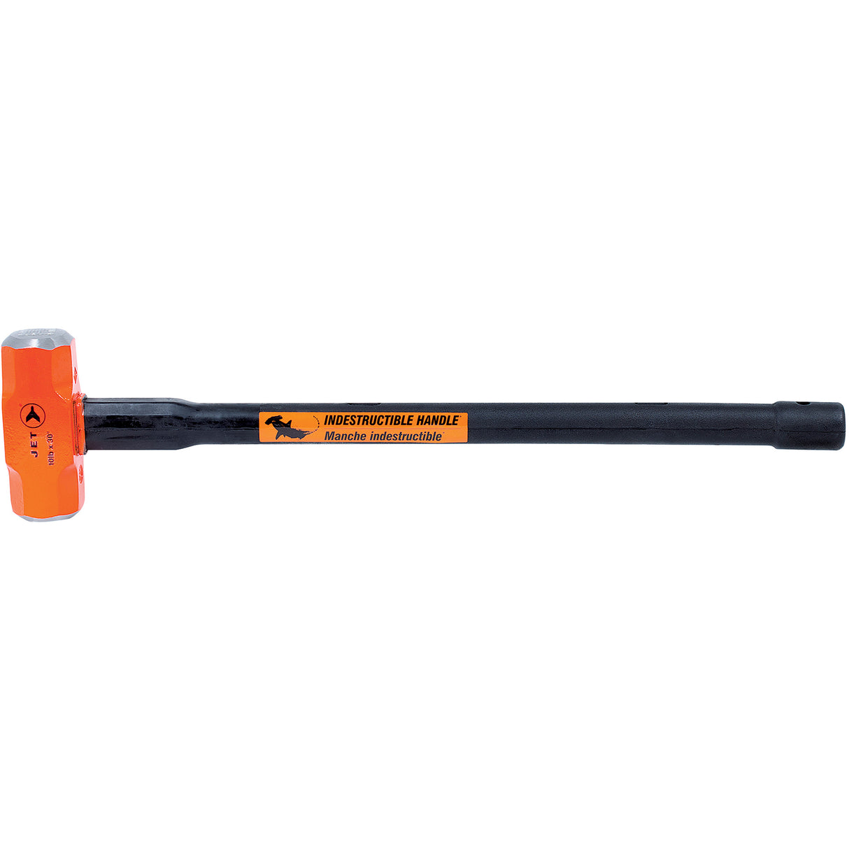 USH-1030 Sledge Hammer with Indestructible Handle, 10 lbs., 30", Solid Steel Handle