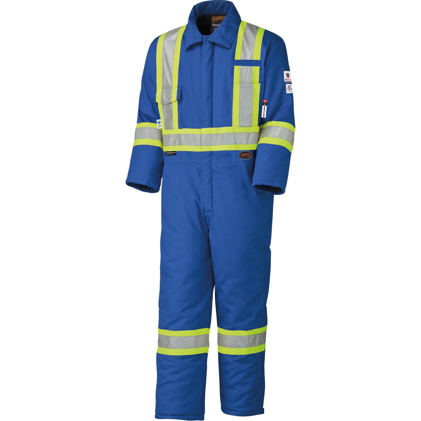 Pioneer 5522A High Visibility FR Rated & Arc Rated Safety Coveralls, Size 2X-Large, Royal Blue, 58 cal/cm²