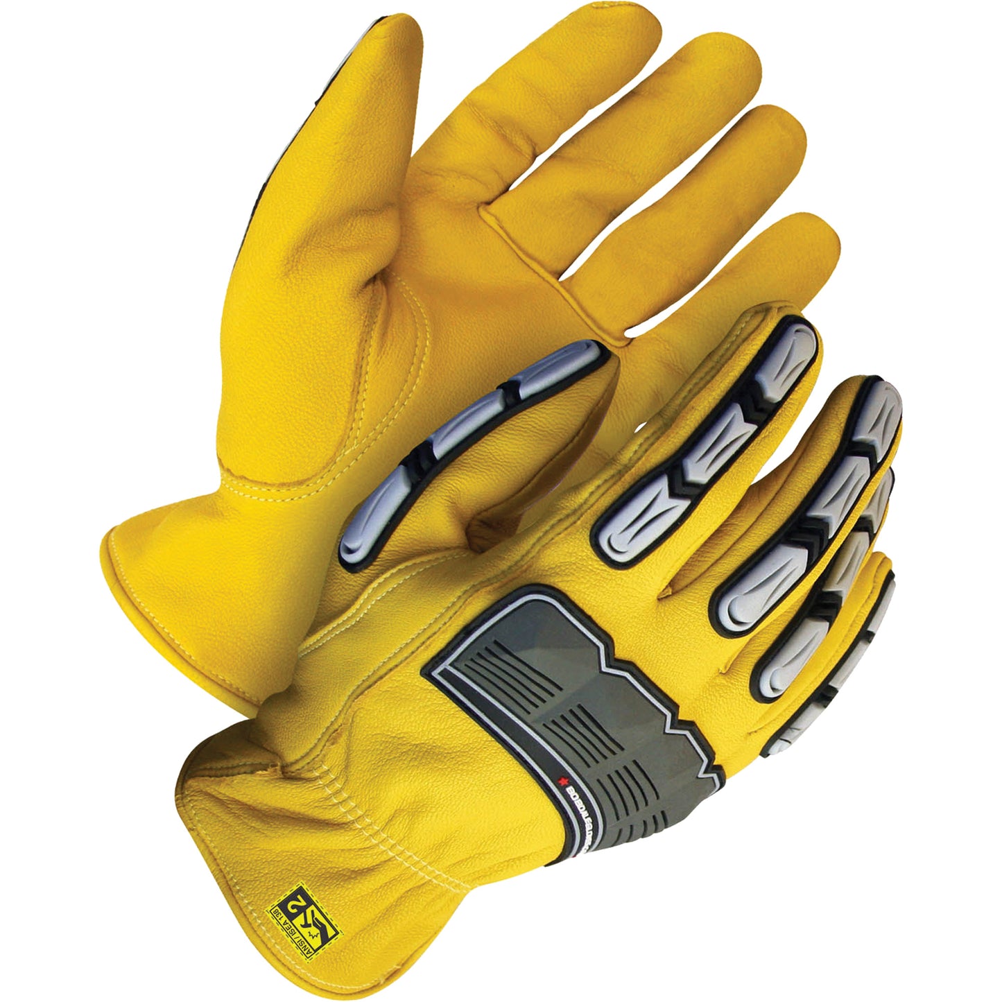 Bob Dale Gloves Deny™ Performance Gloves with Impact Protection, Medium, Grain Goatskin Palm