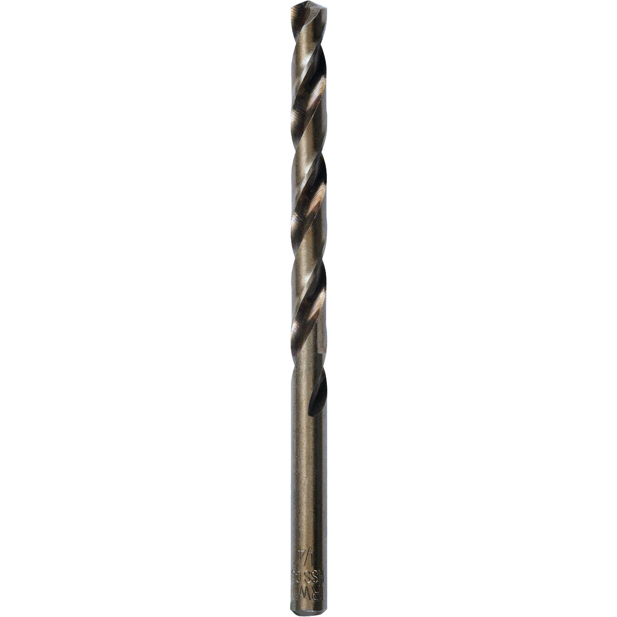 Heavy-Duty Jobber Drill Bit, High Speed Cobalt, 1/4", 4" L, 3" Flute, 135° Point Angle