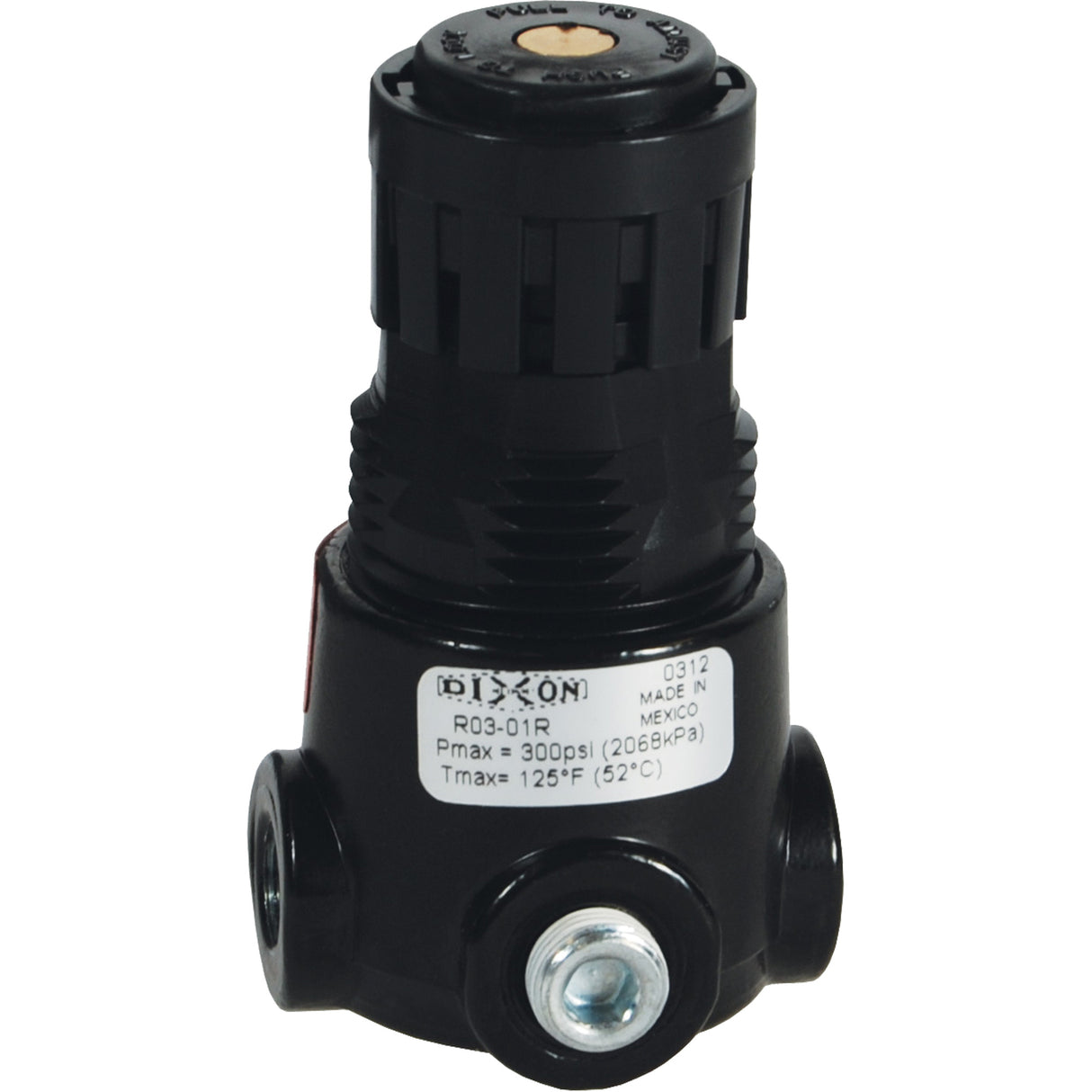 Wilkerson Miniature Regulator R03, 1/8" NPT, 300 psi Max. PSI, Standard