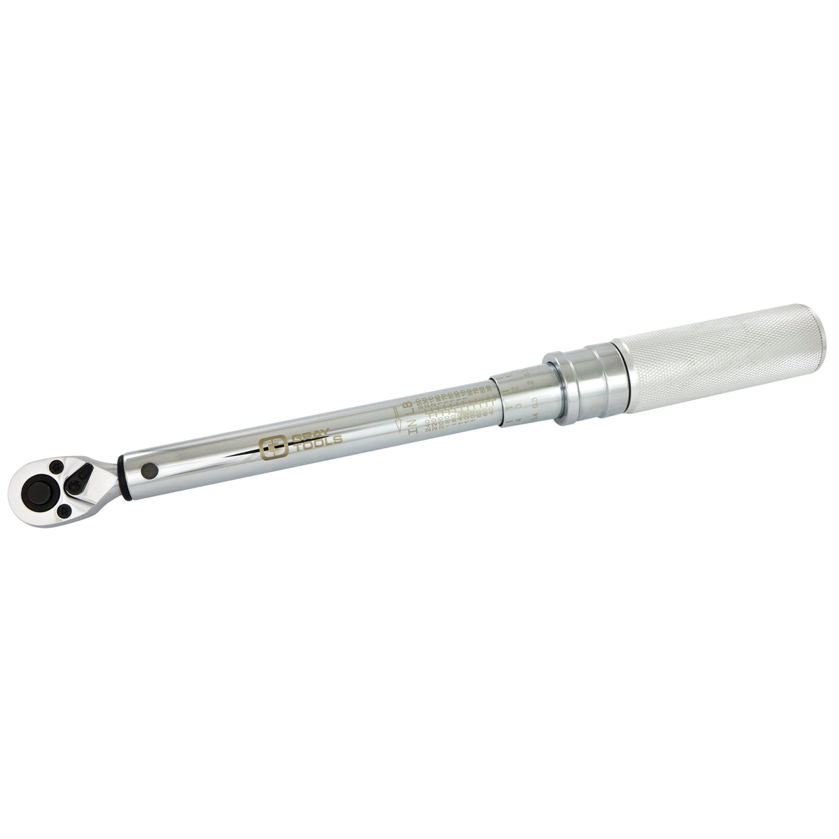 Heavy-Duty Micro-Adjustable Torque Wrench, Click, 1/4" Square Drive, 30 - 250 in-lbs.