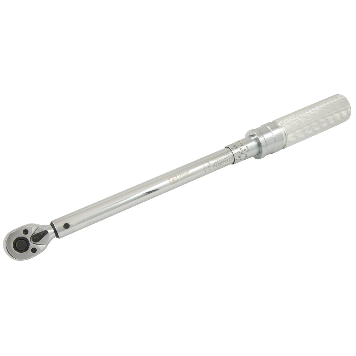 Heavy-Duty Micro-Adjustable Torque Wrench, Click, 3/8" Square Drive, 10 - 100 ft-lbs.