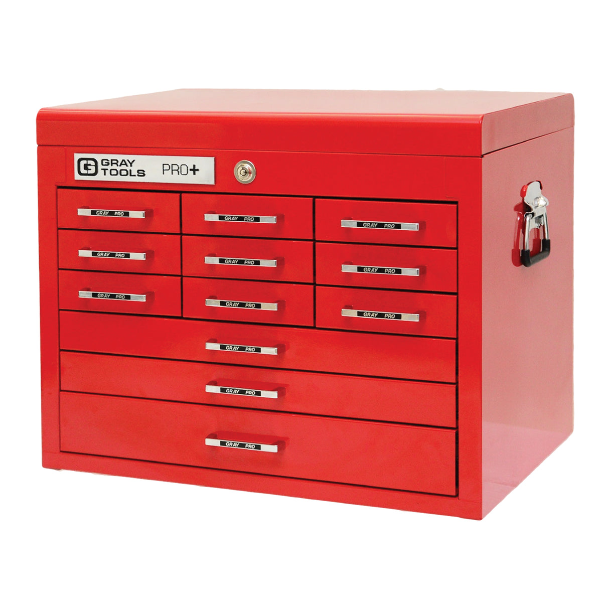 PRO+ Series Top Chest, 26" W, 12 Drawers, Red