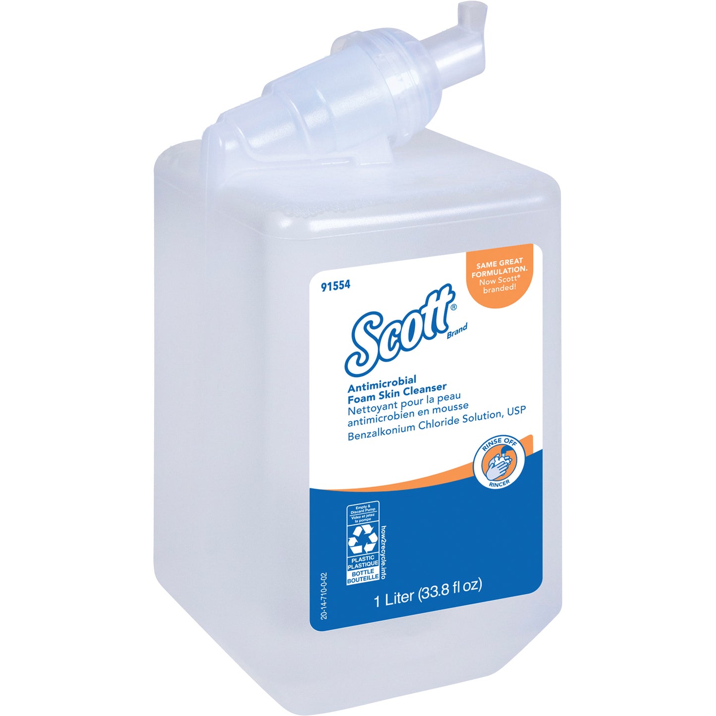 Scott® Control™ Antimicrobial Skin Cleanser, Foam, 1 L, Unscented