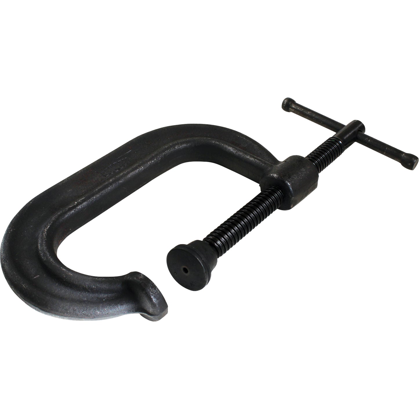 Regular-Duty Deep Throat C-Clamp, 3" (76 mm) Capacity, 2-3/8" (60 mm) Throat Depth