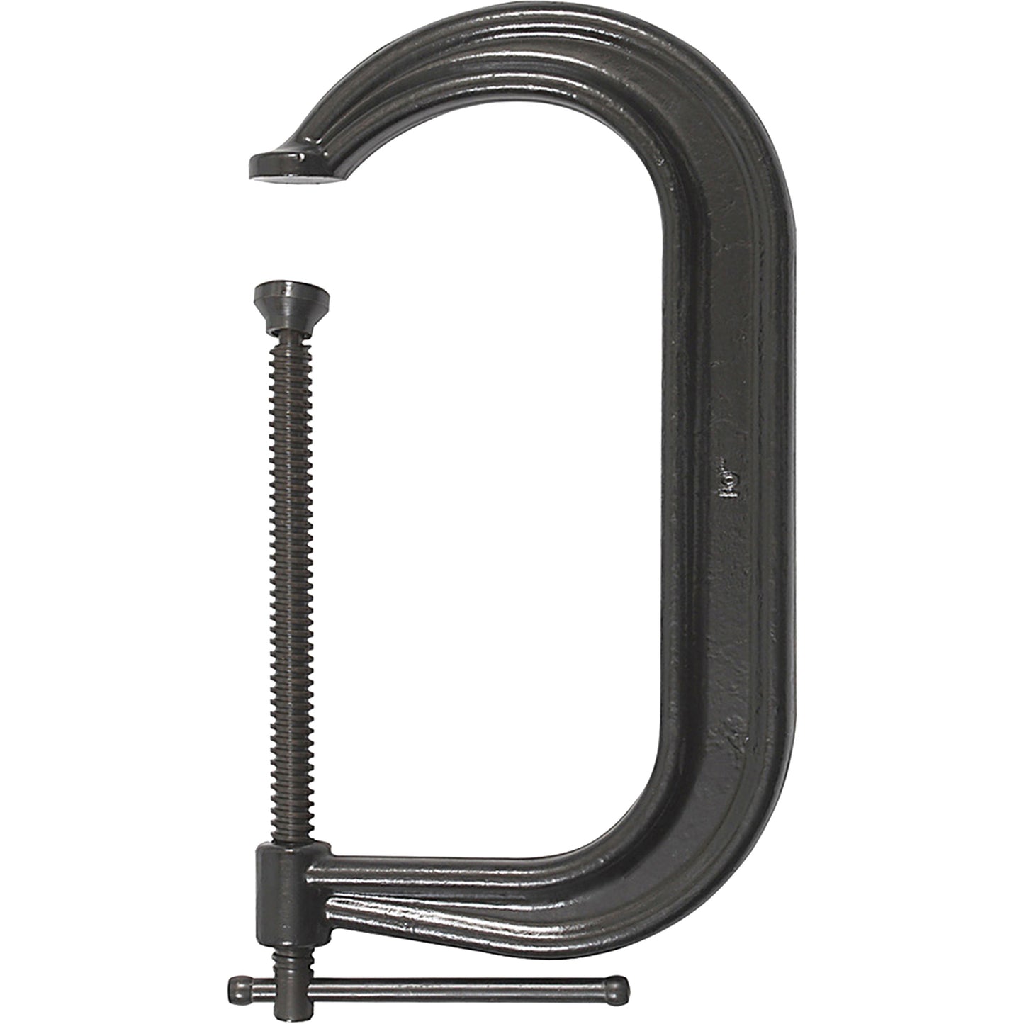 Regular-Duty Deep Throat C-Clamp, 10" (254 mm) Capacity, 6" (152 mm) Throat Depth