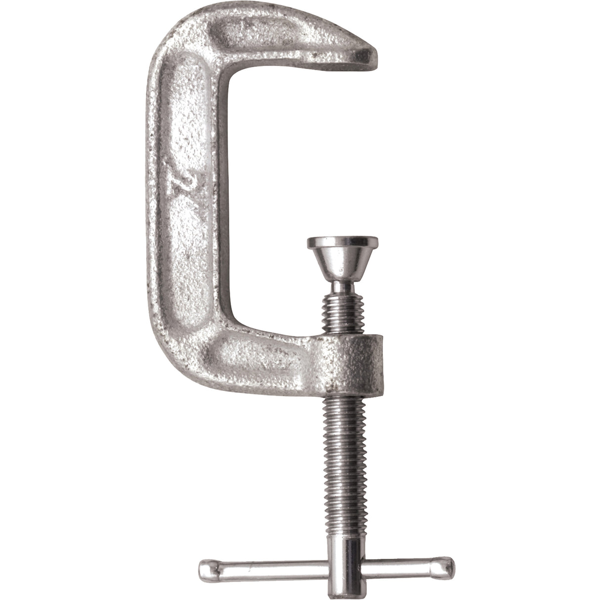 Light-Duty C-Clamp, 2" (51 mm) Capacity, 1-1/2" (38 mm) Throat Depth