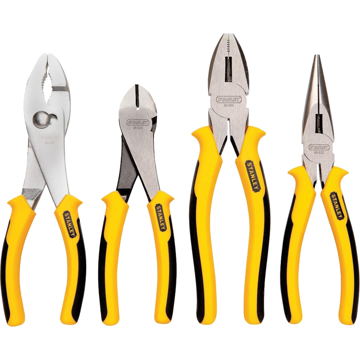 Bi-Material Pliers Set, 4 Pieces