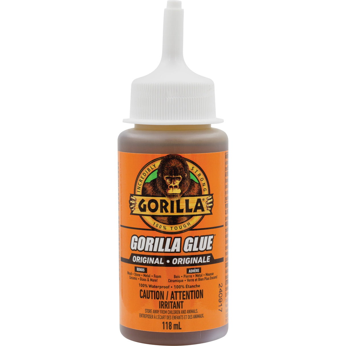 Original Glue, 4 oz., Squeeze Bottle, Tan