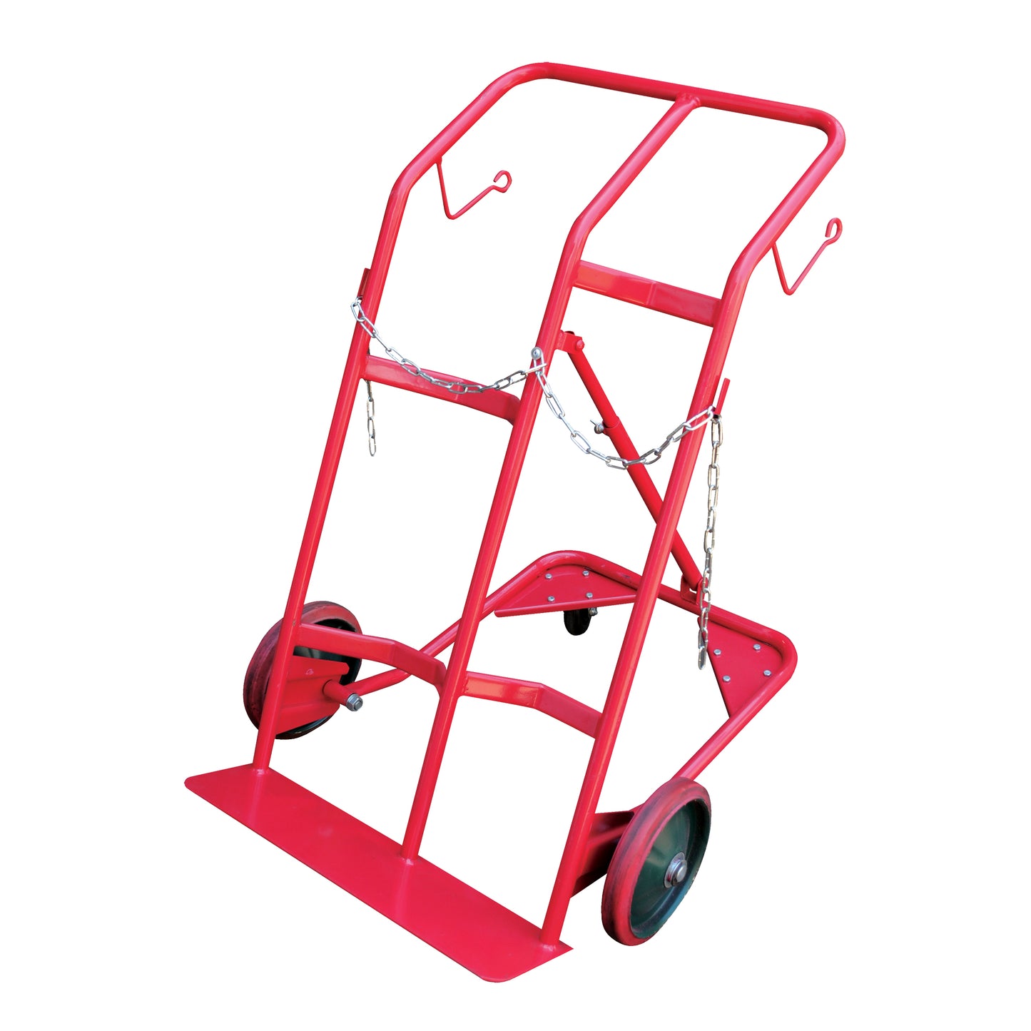 Cylinder Cart, Mold-on Rubber Wheels, 25-1/2"W x 7"L Base, 350 lbs.