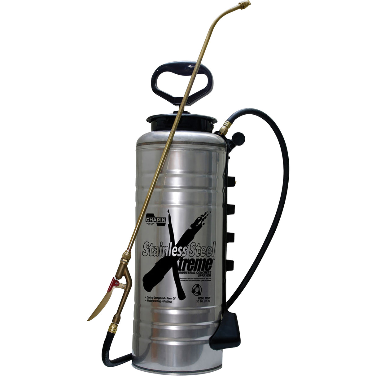 Xtreme Industrial Sprayer, 3.5 gal. (13.25 L), Stainless Steel, 24" Wand