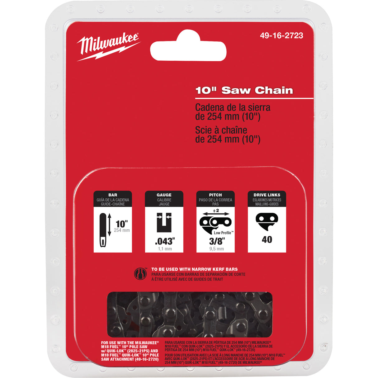 M18 Fuel™ 10" Saw Chain