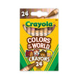 Crayola Colors of the World Skin Tone Crayons, 24 Count (Case of 12)