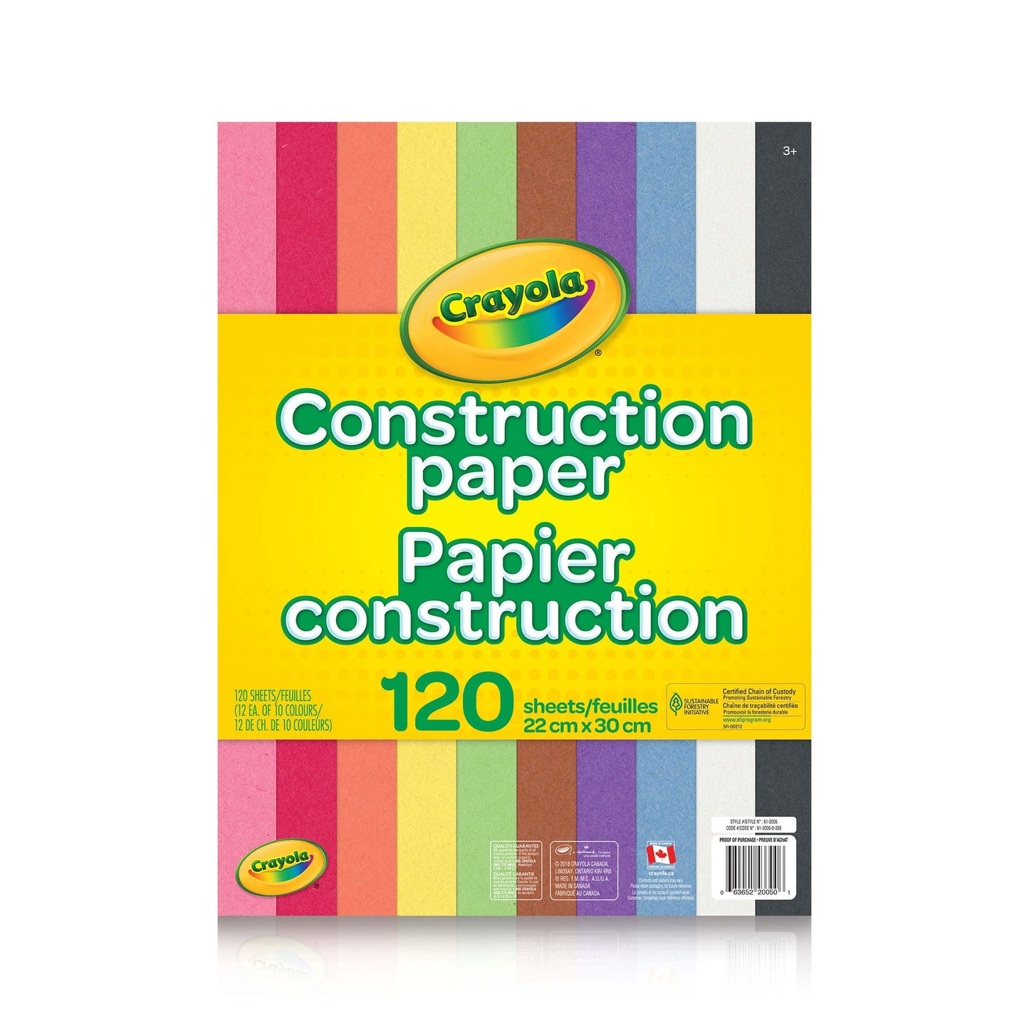 Crayola Construction Paper, 120 Count (Case of 12)