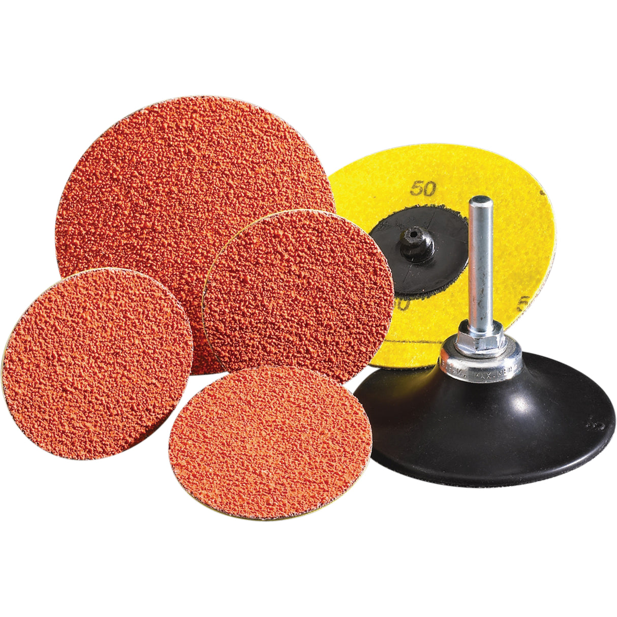 Speed-Lok TR Discs - Norton SG Blaze R980P Cloth Discs, 2" Dia., 50 Grit, Ceramic Alumina