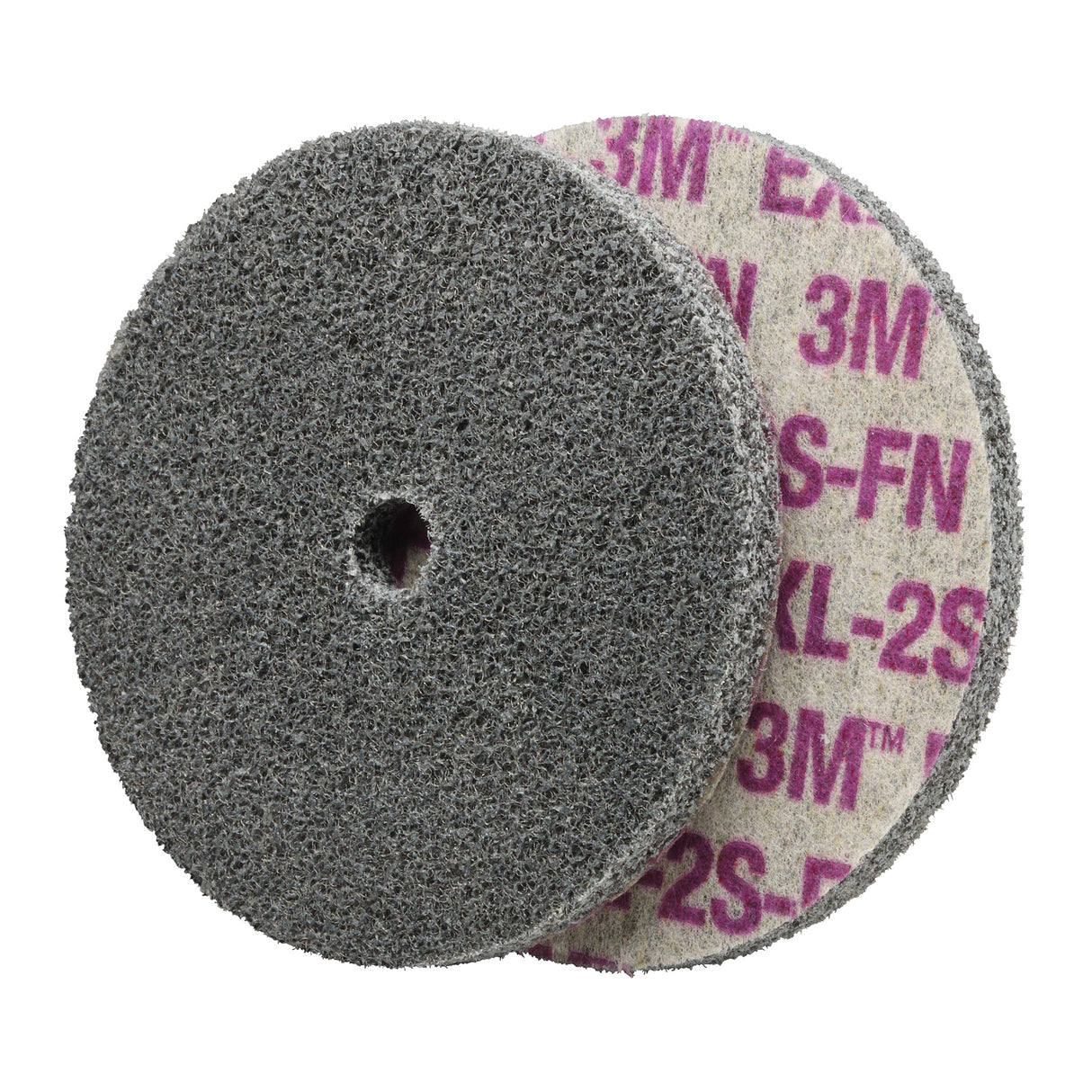 Scotch-Brite™ EXL Unitized Wheel, 6" x 1/4", 1/4" Arbor, Fine Grit, Aluminum Oxide/Ceramic/Zirconium
