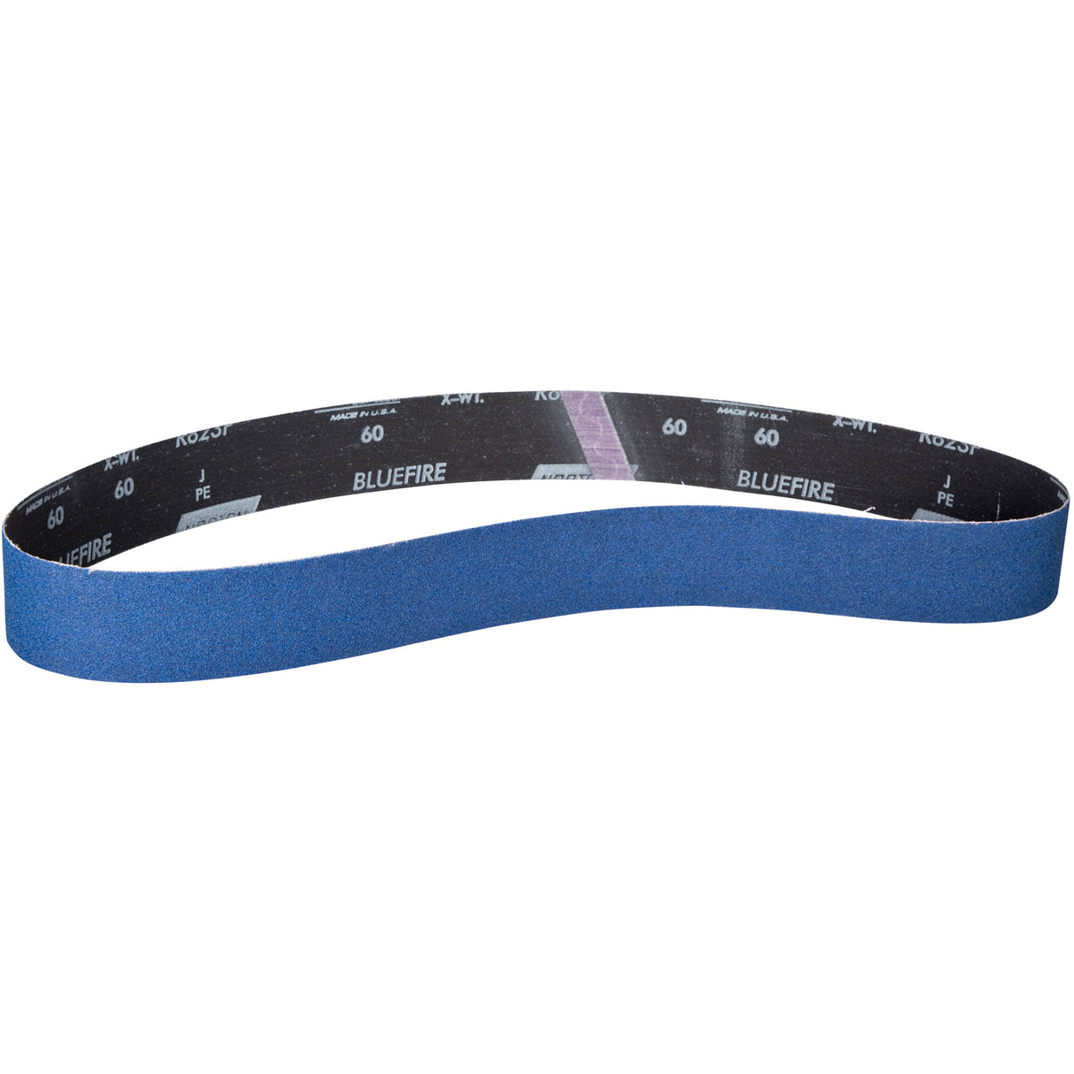 BlueFire® Narrow Benchstand Sanding Belt, 2" W x 72" L, Zirconia Alumina, 60 Grit