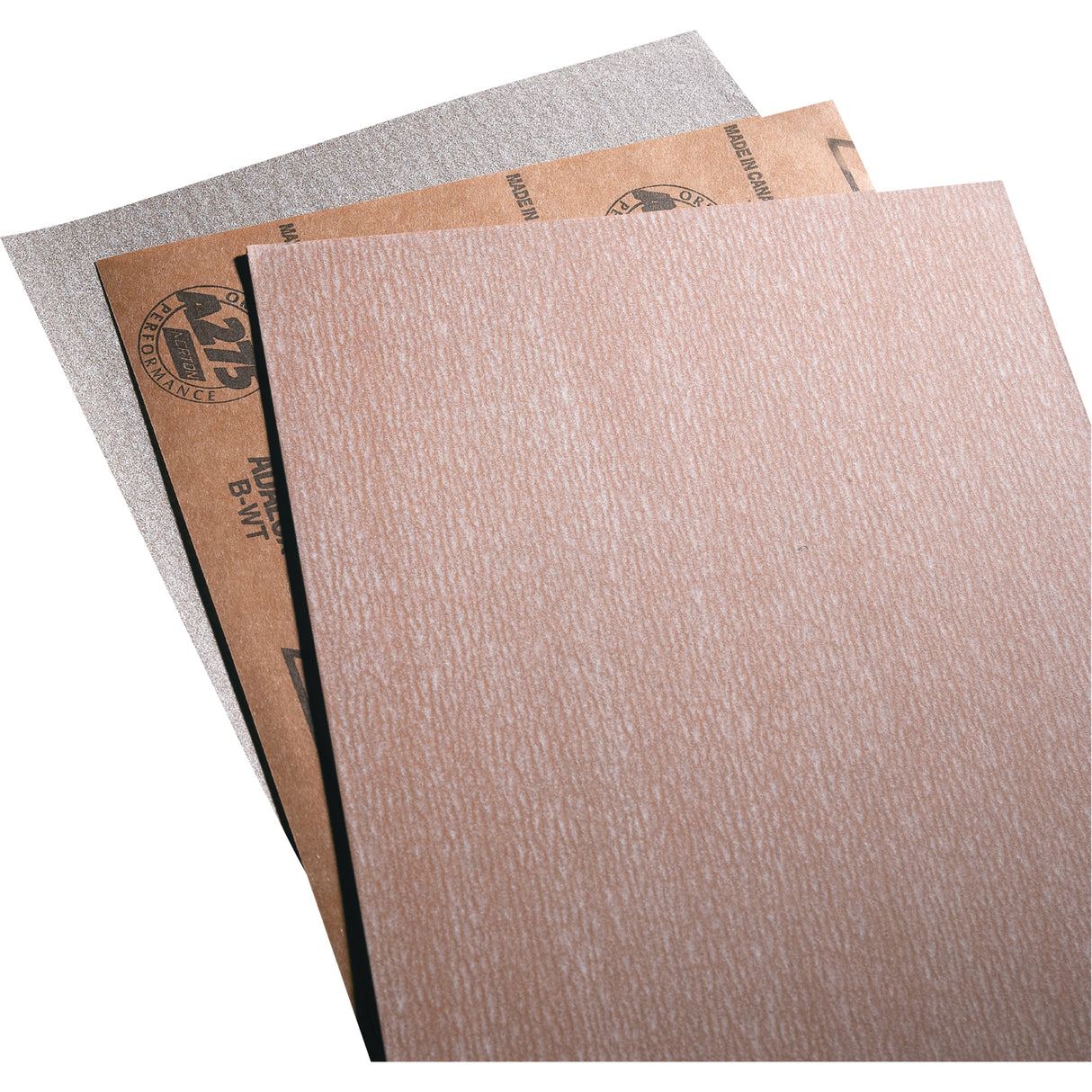 Sandpaper, Paper Sheets - No-Fil Adalox A275, 9" x 11", 220 Grit, Aluminum Oxide