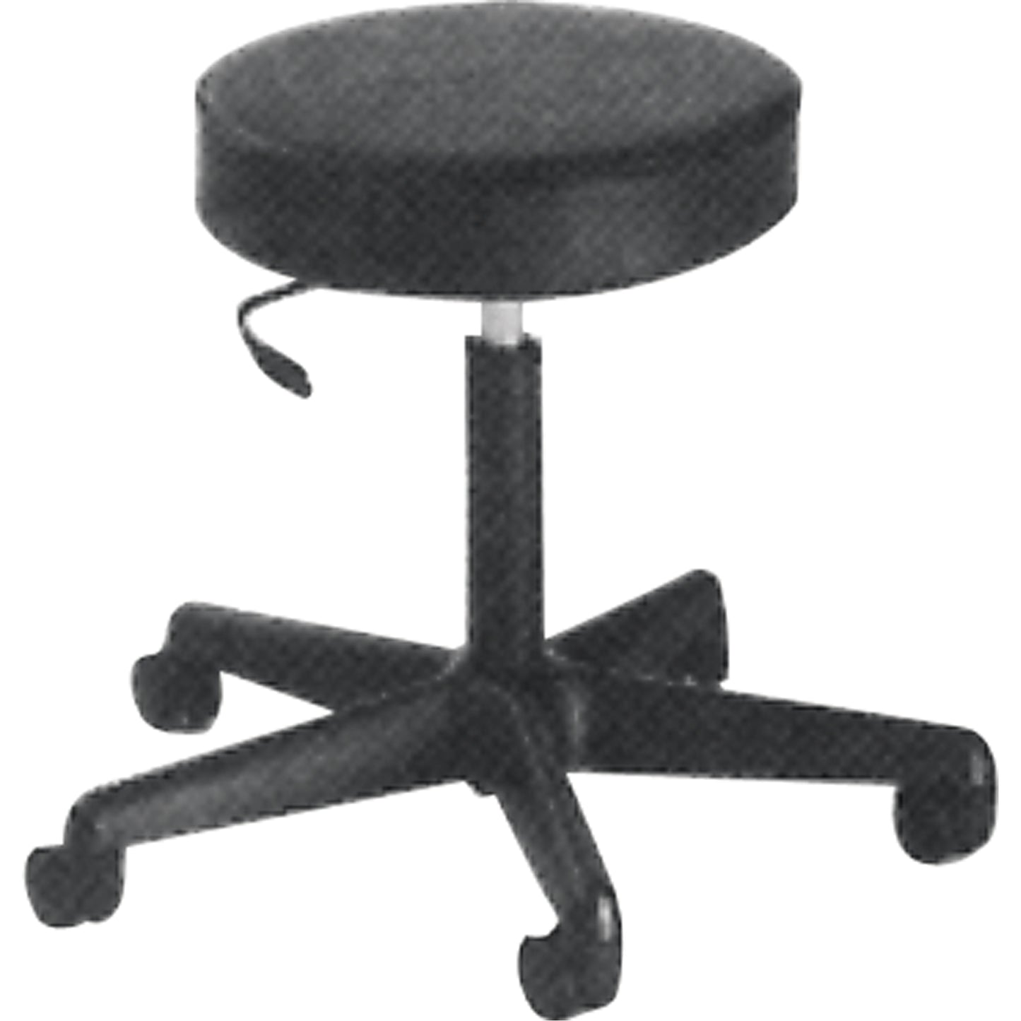 900 Series Task Stool, Mobile, Adjustable, 23" - 33", Vinyl Seat, Black