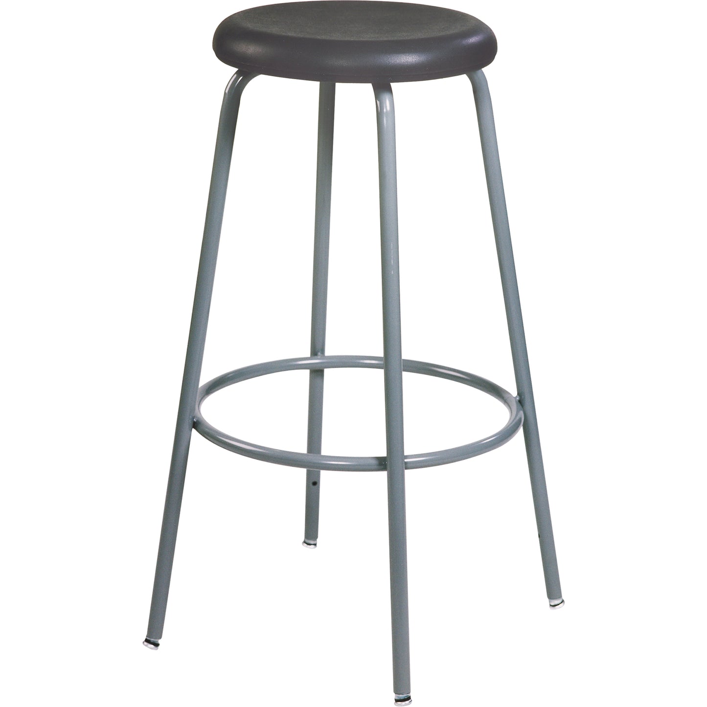 500 Series Stool, Stationary, Adjustable, 27" - 35", Polyurethane Seat, Black