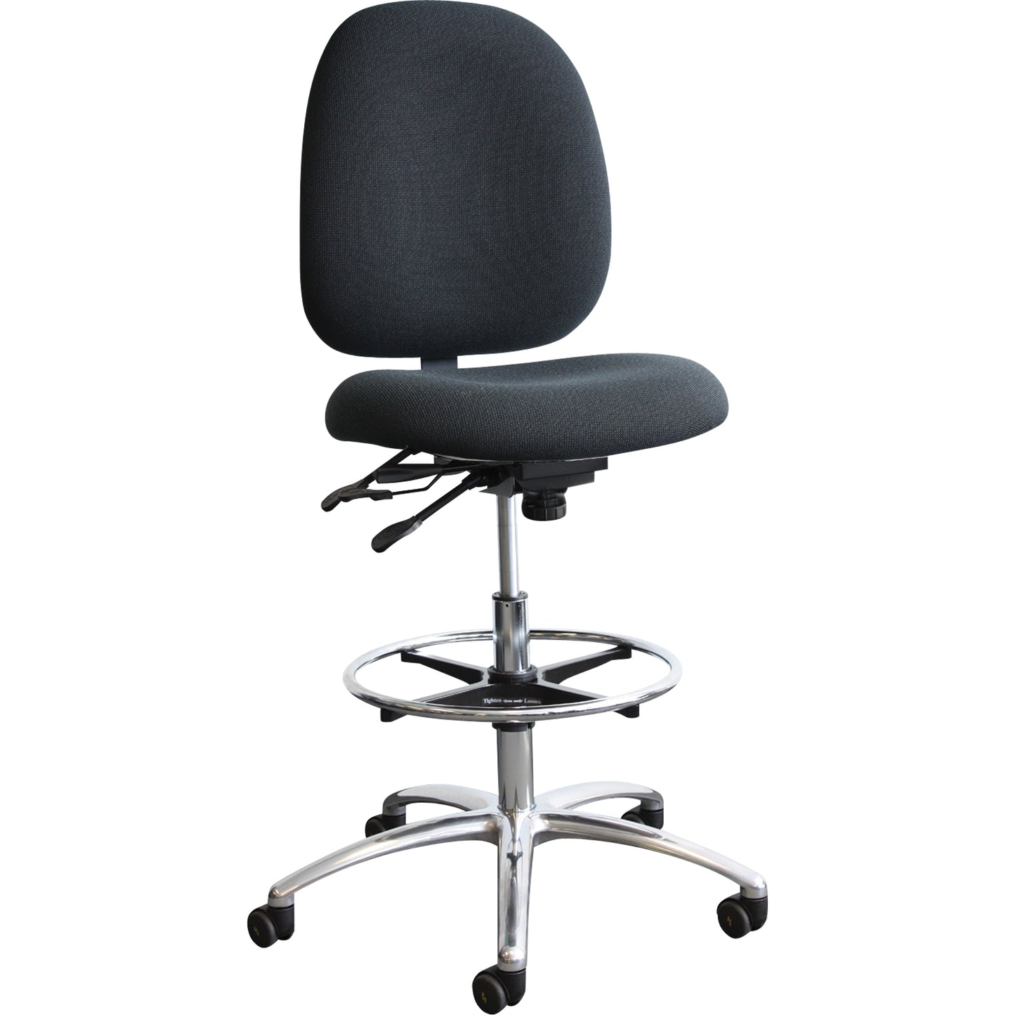 ESD (Electrostatic Dissipative) Shoptech Seating, Fabric, Blue, 275 lbs. Capacity