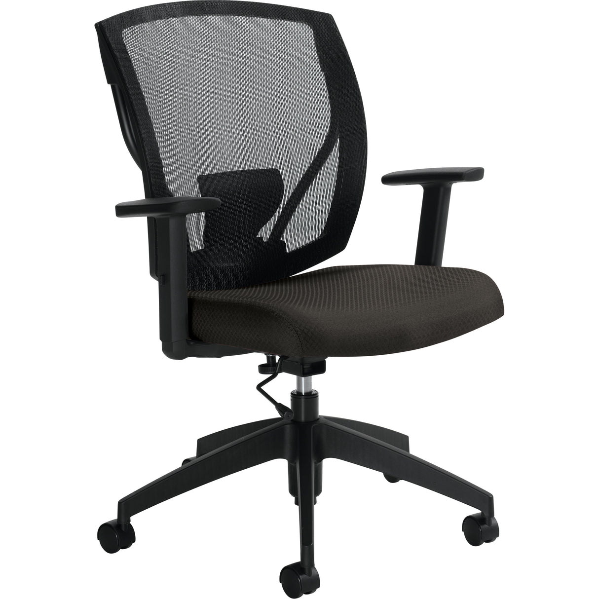 Task Chairs, Fabric, Charcoal, 300 lbs. Capacity