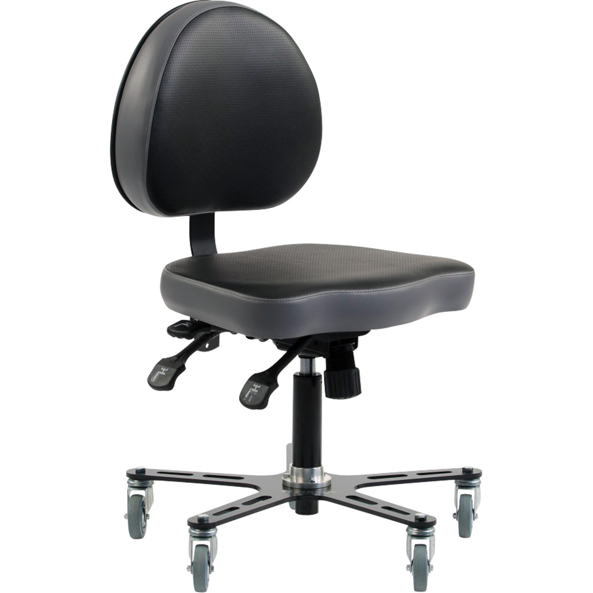 SF 180™ Multi-Tilt Ergonomic Chair, Vinyl, Black/Grey