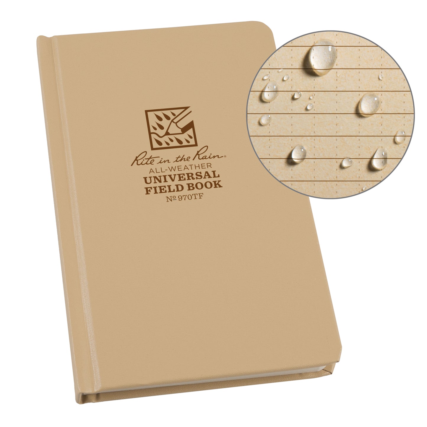 Bound Book, Hard Cover, Tan, 160 Pages, 4-5/8" W x 7-1/4" L