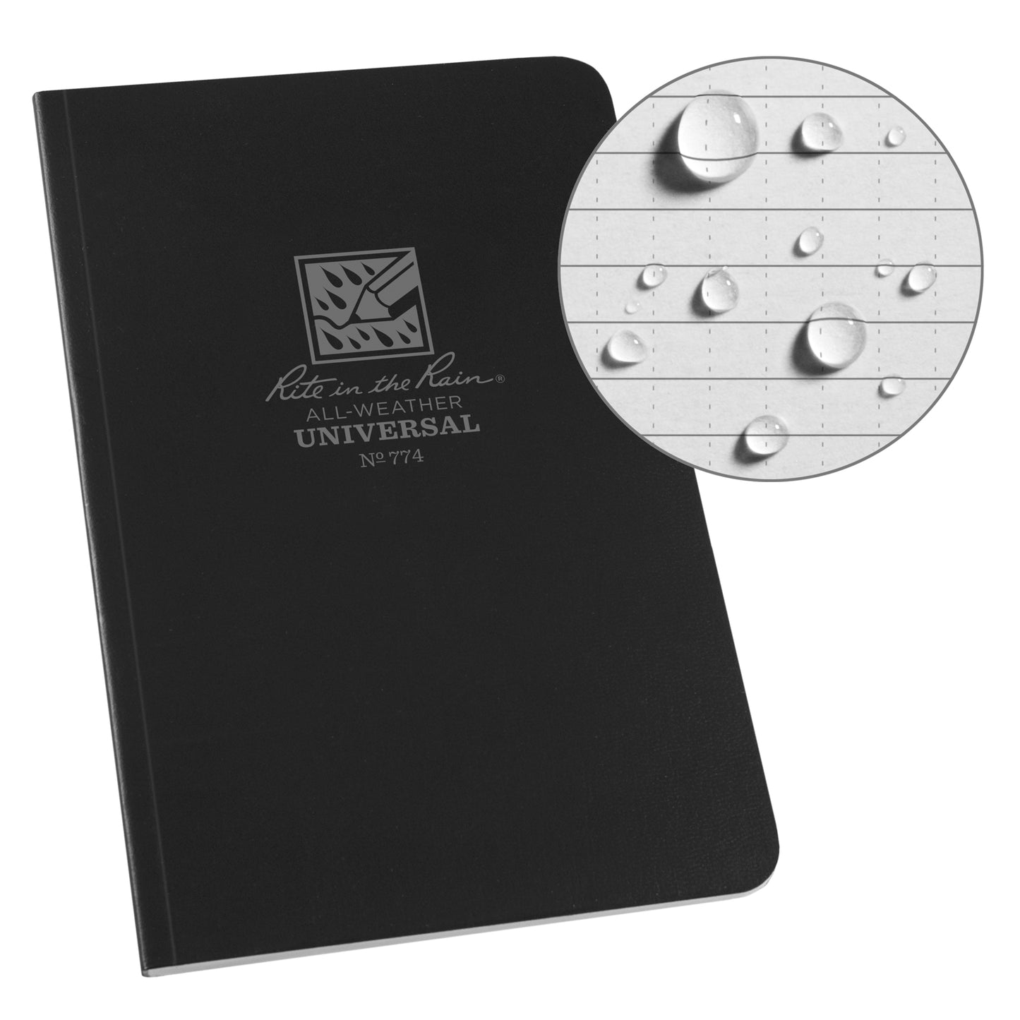 Field-Flex Bound Book, Soft Cover, Black, 128 Pages, 4-5/8" W x 7-1/4" L