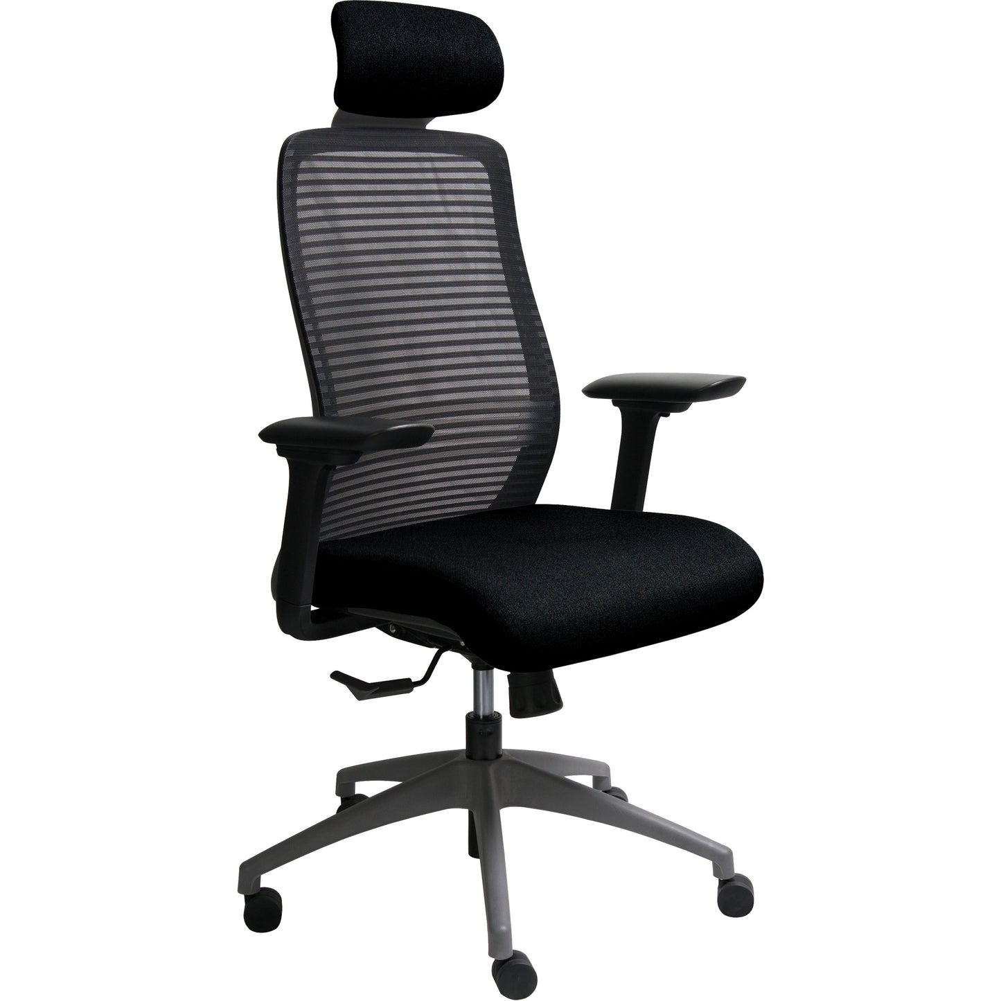 Era™ Series Adjustable Office Chair with Headrest, Fabric/Mesh, Black, 275 lbs. Capacity
