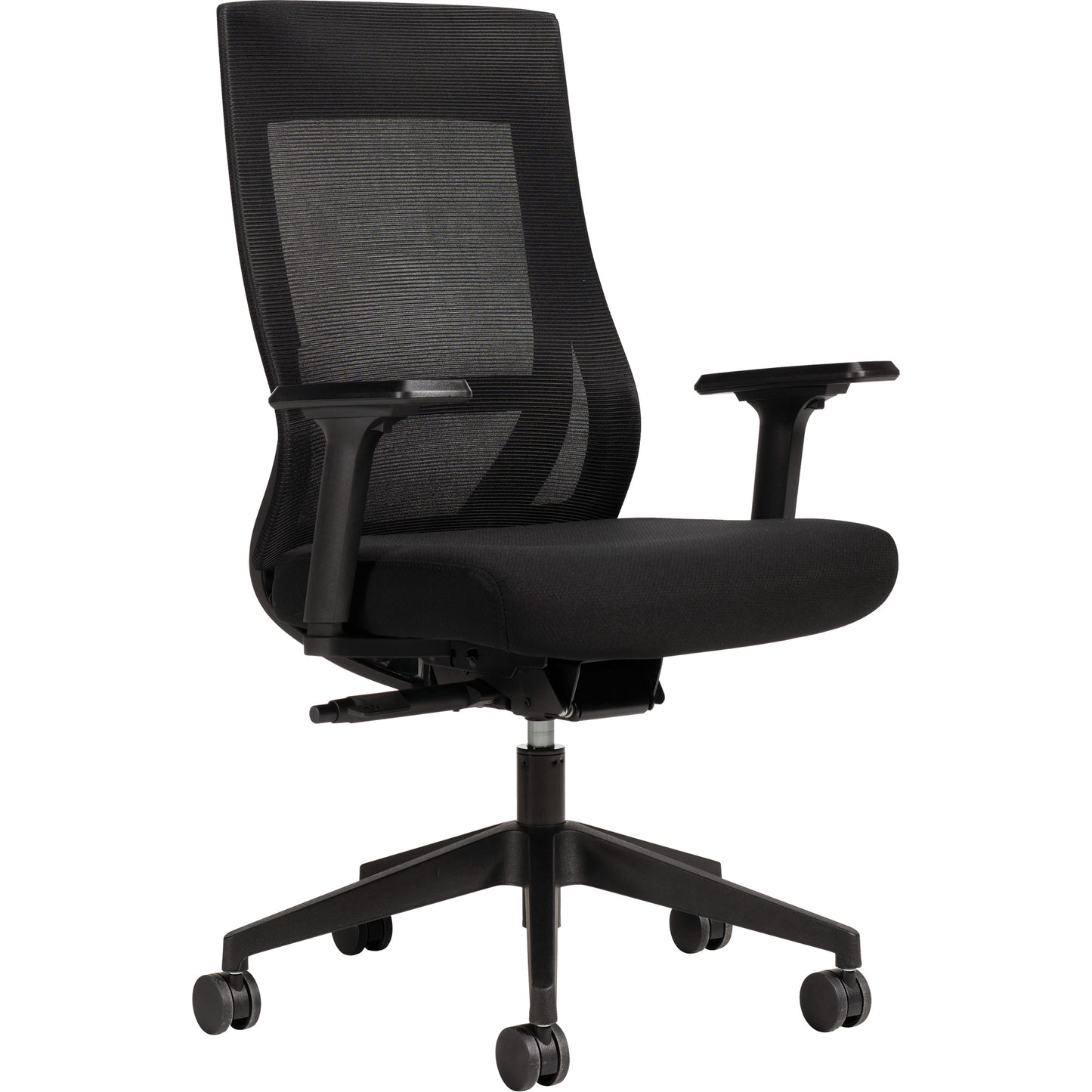 Zim High-Back Weight-Sensing Synchro-Tilter, Mesh, Black