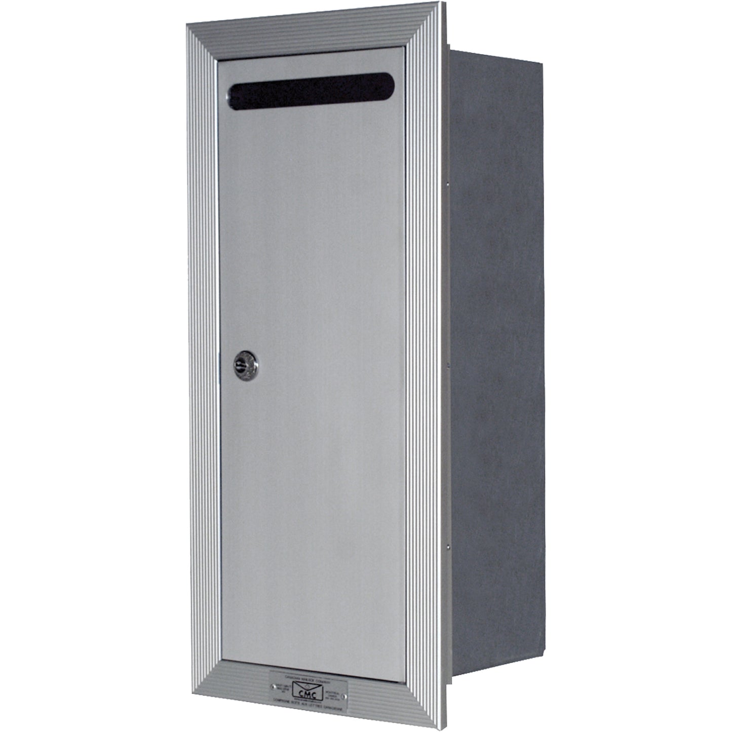 Recessed Collection Box, Wall -Mounted, 16-3/16" x 6-3/8", Aluminum